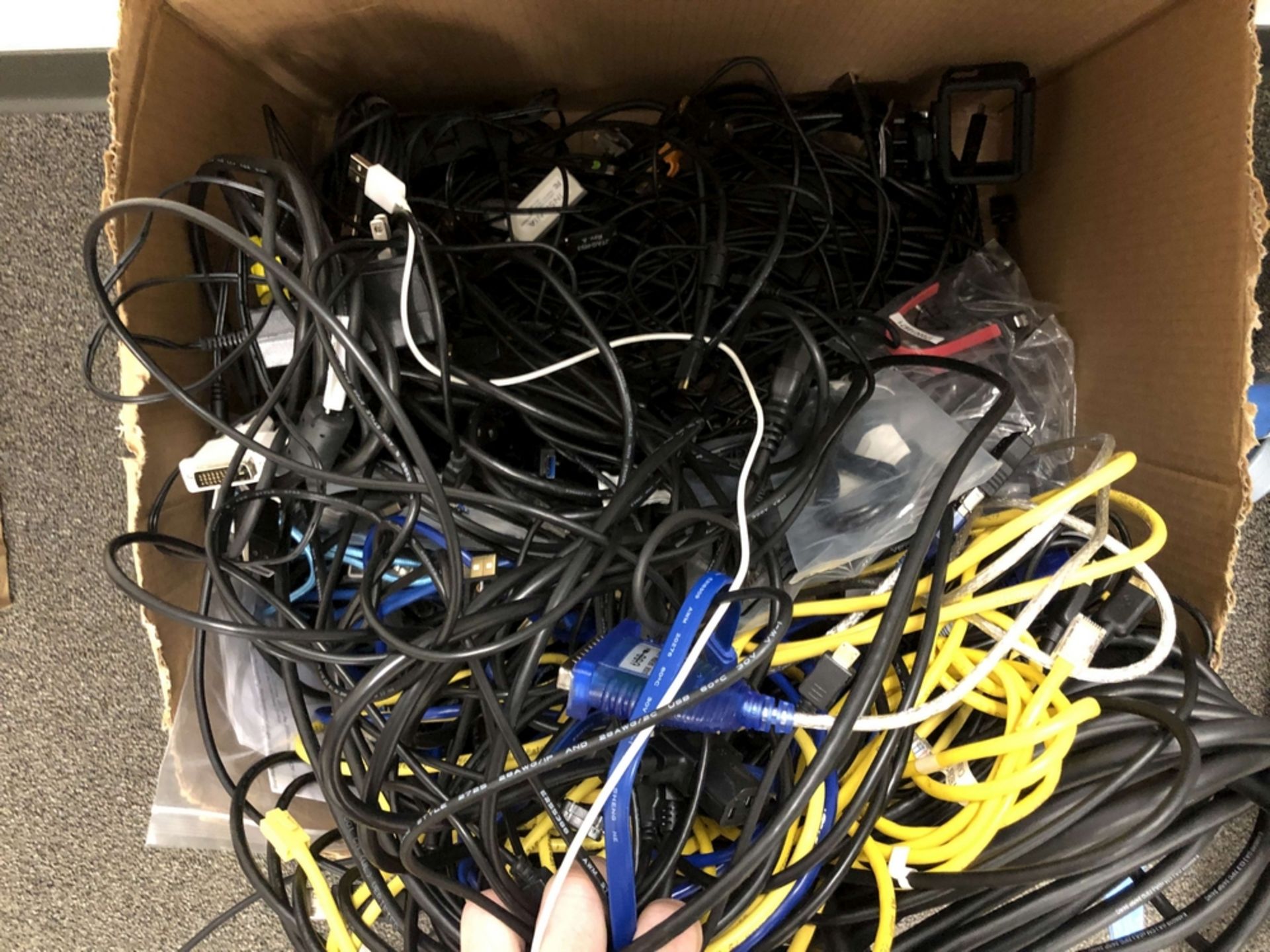 Box Full of HDMI, Ethernet & Computer Cables - Image 3 of 3