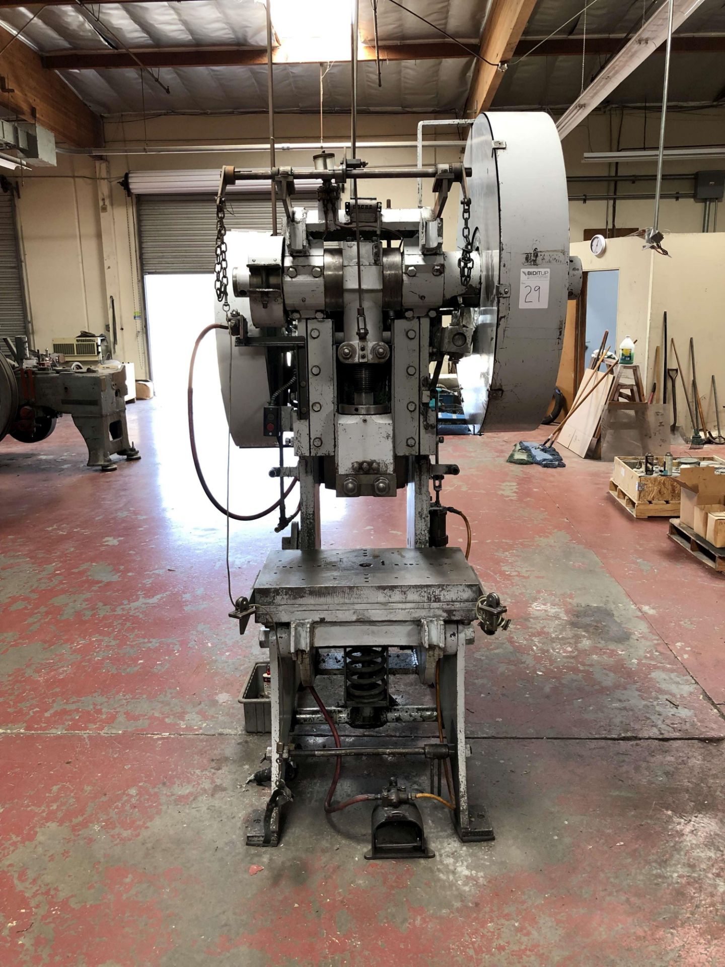 Delde 54 Ton Punch Press, Model No. 5, 40 SPM, 4" Stroke, 2" Slide Adj., 10" Die Space, Bed: 28" L - Image 2 of 13