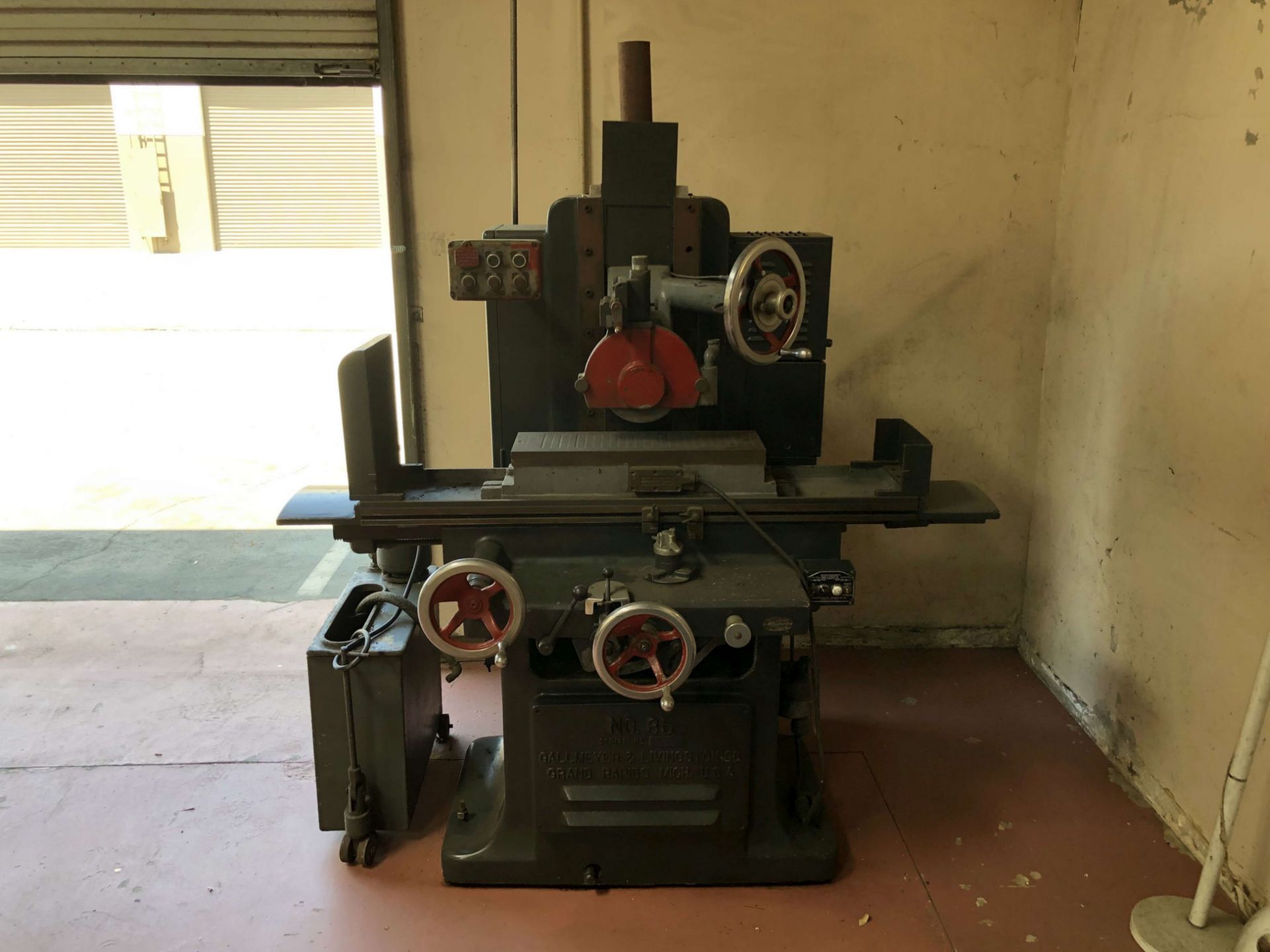 Gallmeyer & Livingston 8" x 24" Surface Grinder, Model No. 35, Neutrol Chuck Switch Demagnetizer,