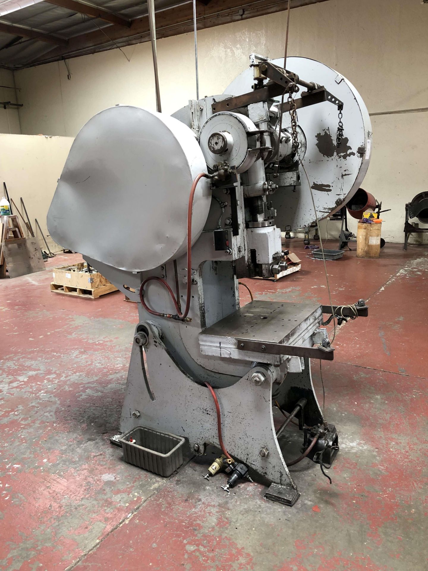 Delde 54 Ton Punch Press, Model No. 5, 40 SPM, 4" Stroke, 2" Slide Adj., 10" Die Space, Bed: 28" L - Image 3 of 13