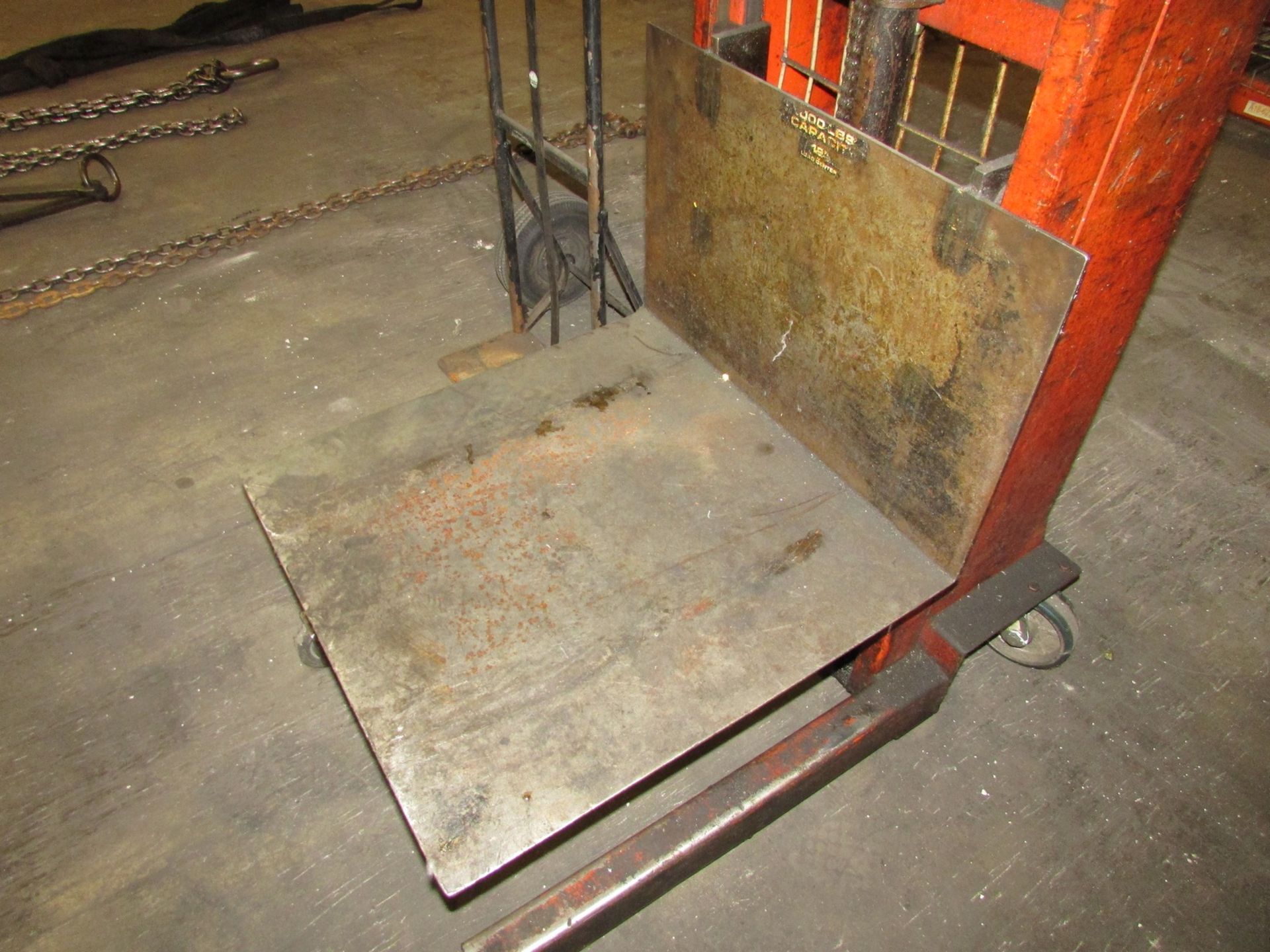 Economy Engineering Co W-54 Hydraulic Platform Lift Cart - Image 5 of 5