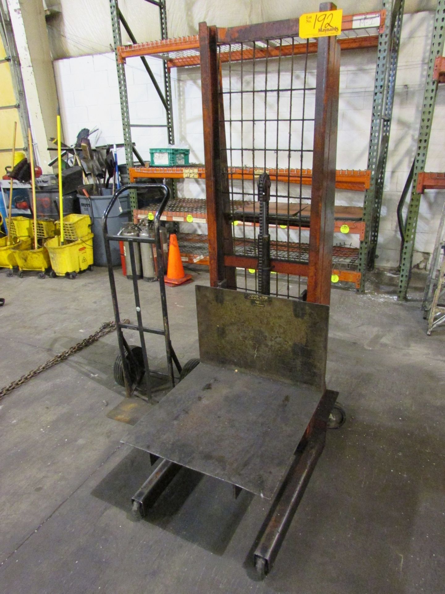 Economy Engineering Co W-54 Hydraulic Platform Lift Cart