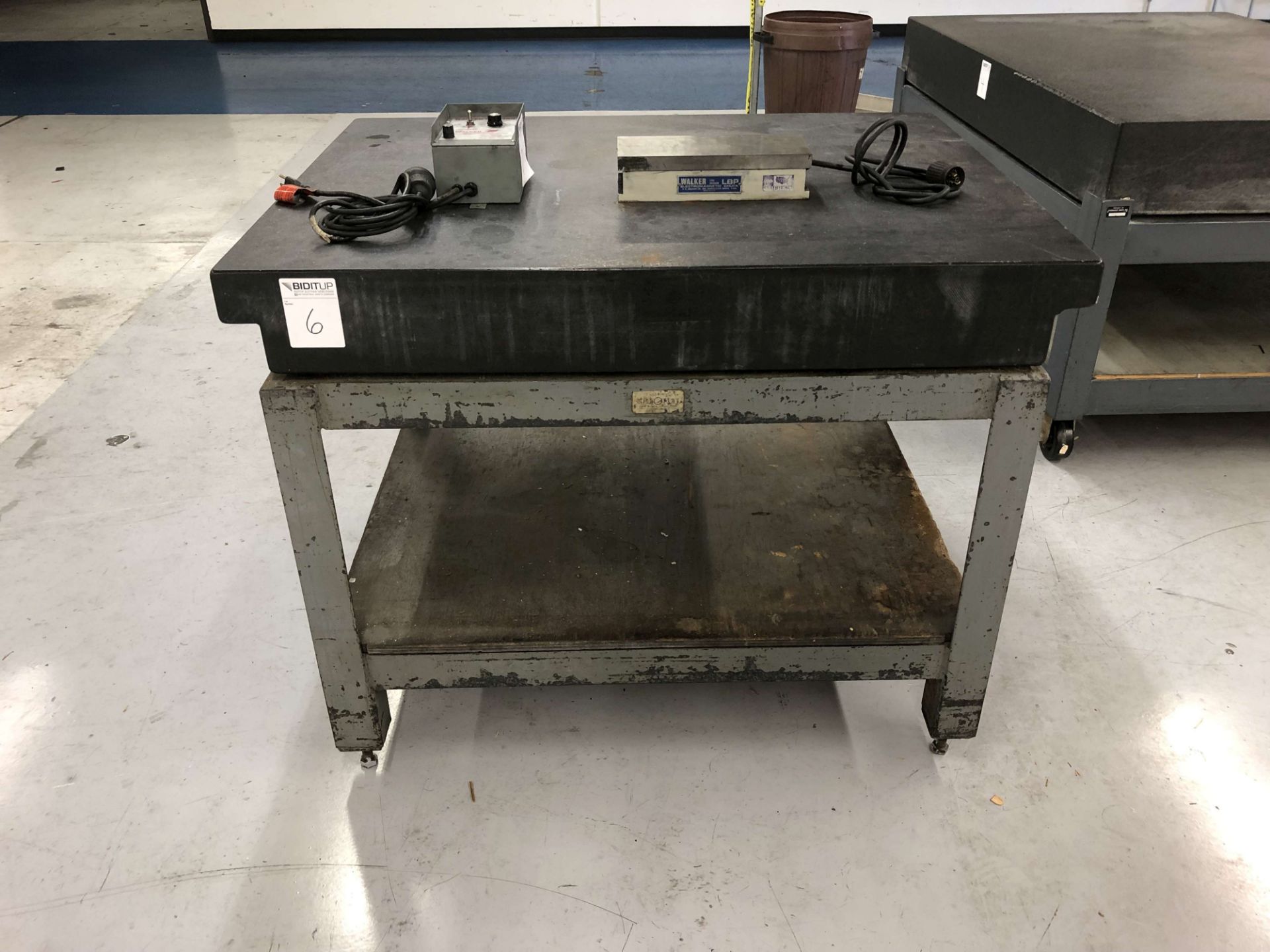 4' x 3' x 6" Thick Granite Surface Plate on Stand [Located @ 1700 Business Center Drive, Duarte,