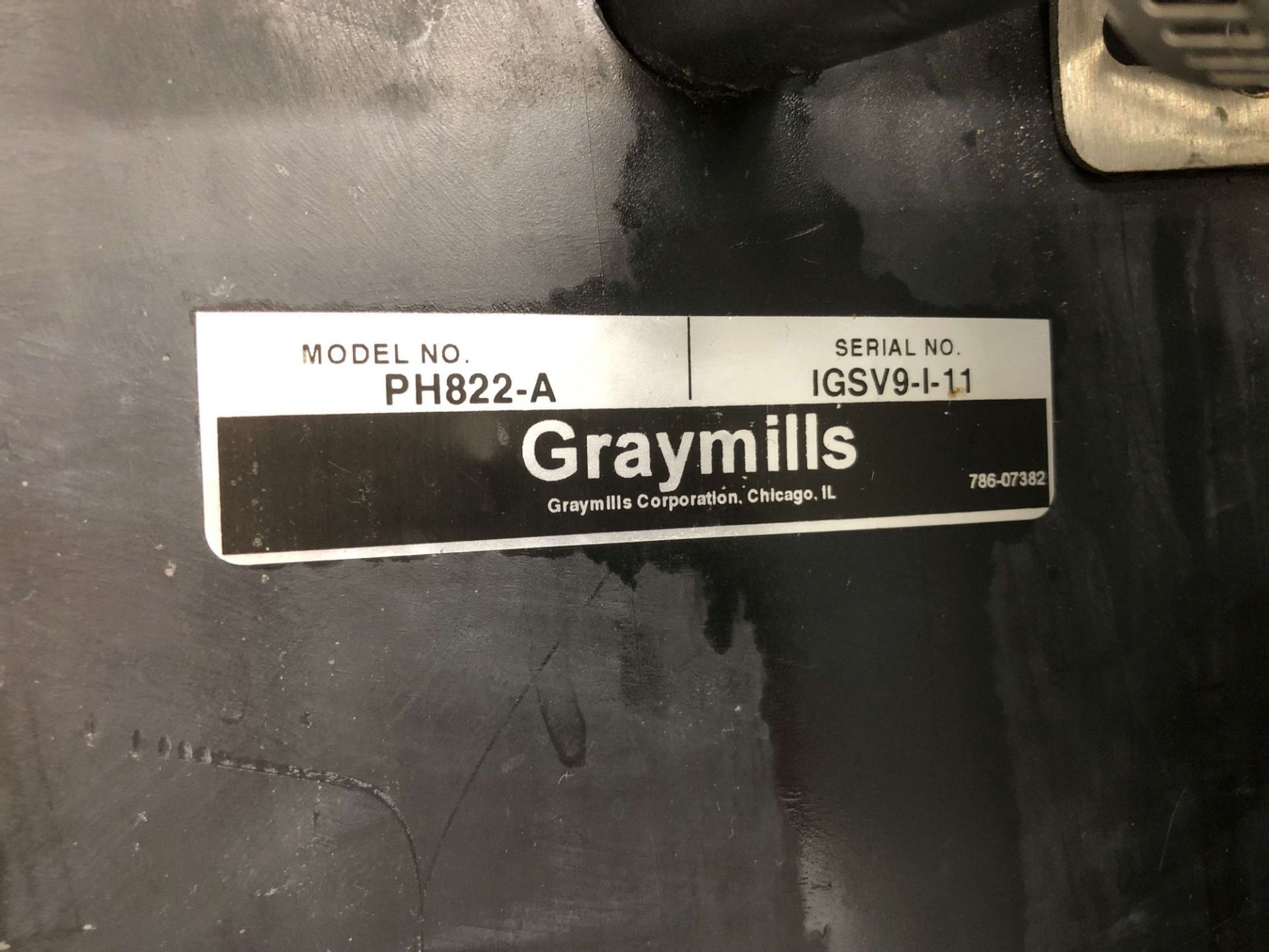 Graymills Parts Washer, Tank Dimensions: 36" x 22" x 18" Deep, 25 Gallon Cap., Model PH822-A, S/N - Image 3 of 3