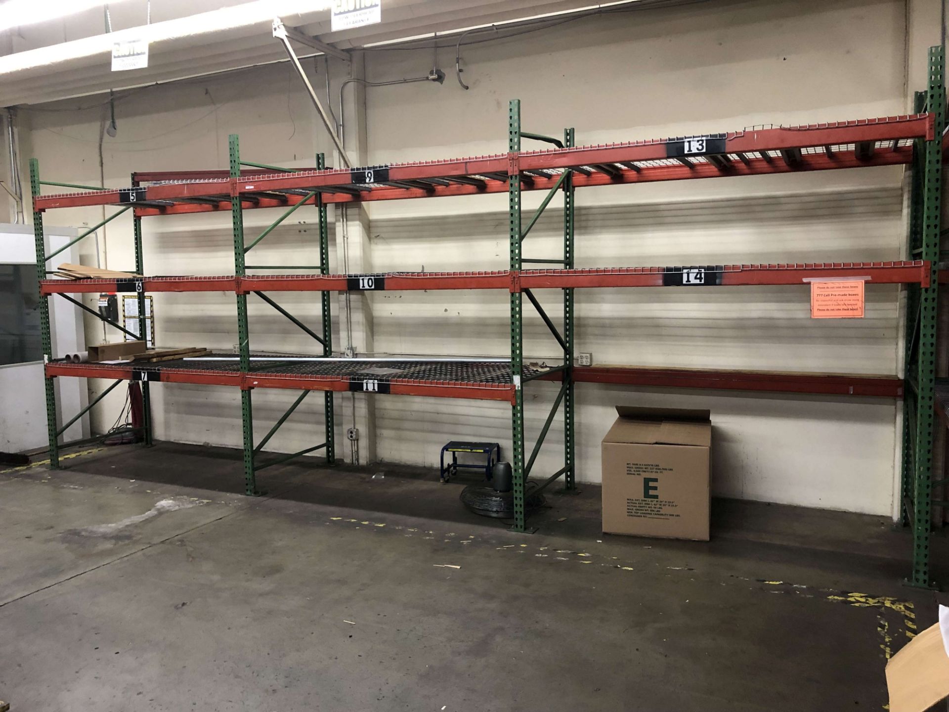 (18) Sections of Pallet Racking; (25) 10' High x 48" Deep Uprights, (112) 10' Long x 4-3/4" - Image 7 of 10