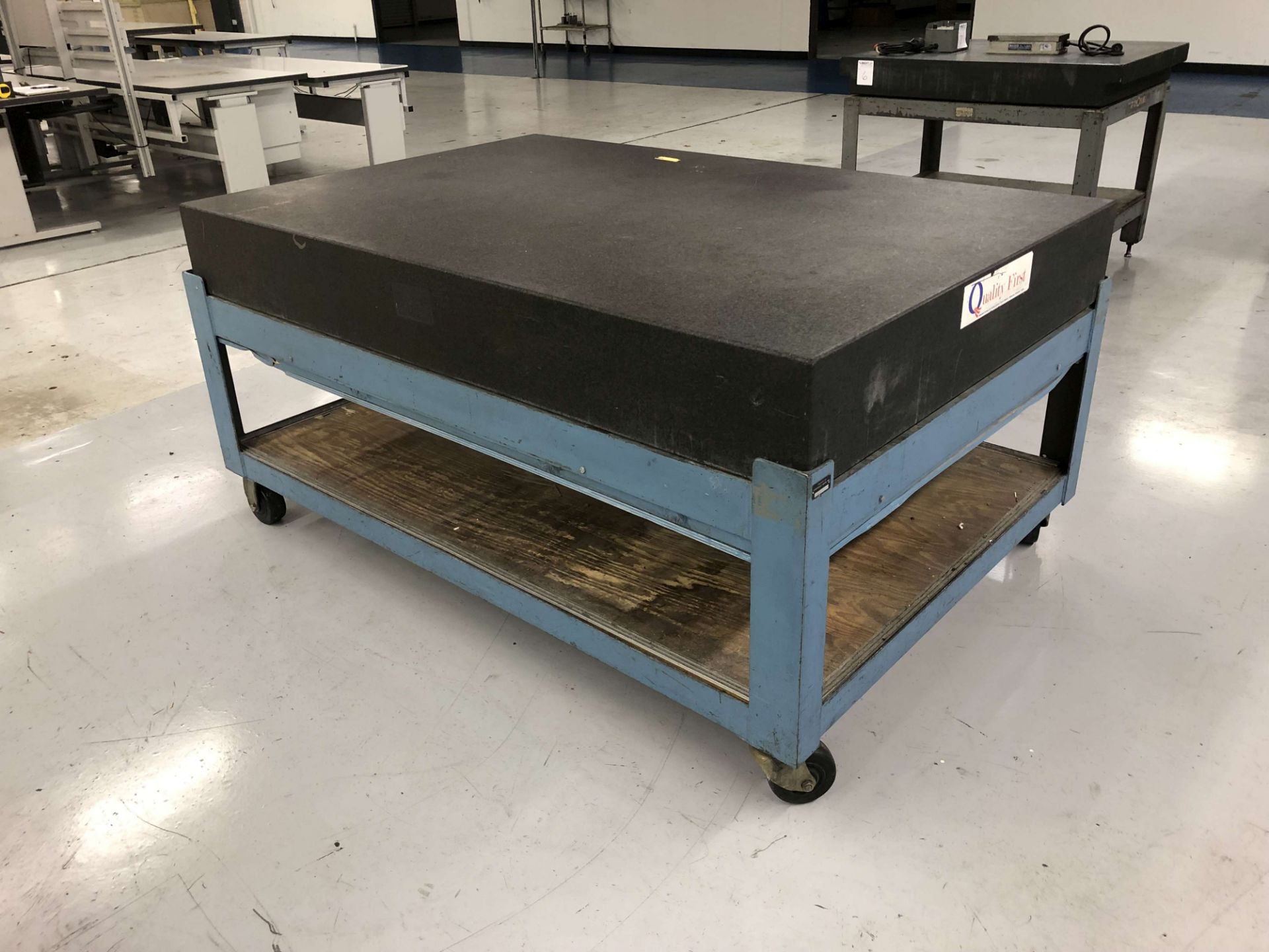 6' x 4' x 8" Thick Granite Surface Plate on Roller Stand [Located @ 1700 Business Center Drive, - Image 2 of 2