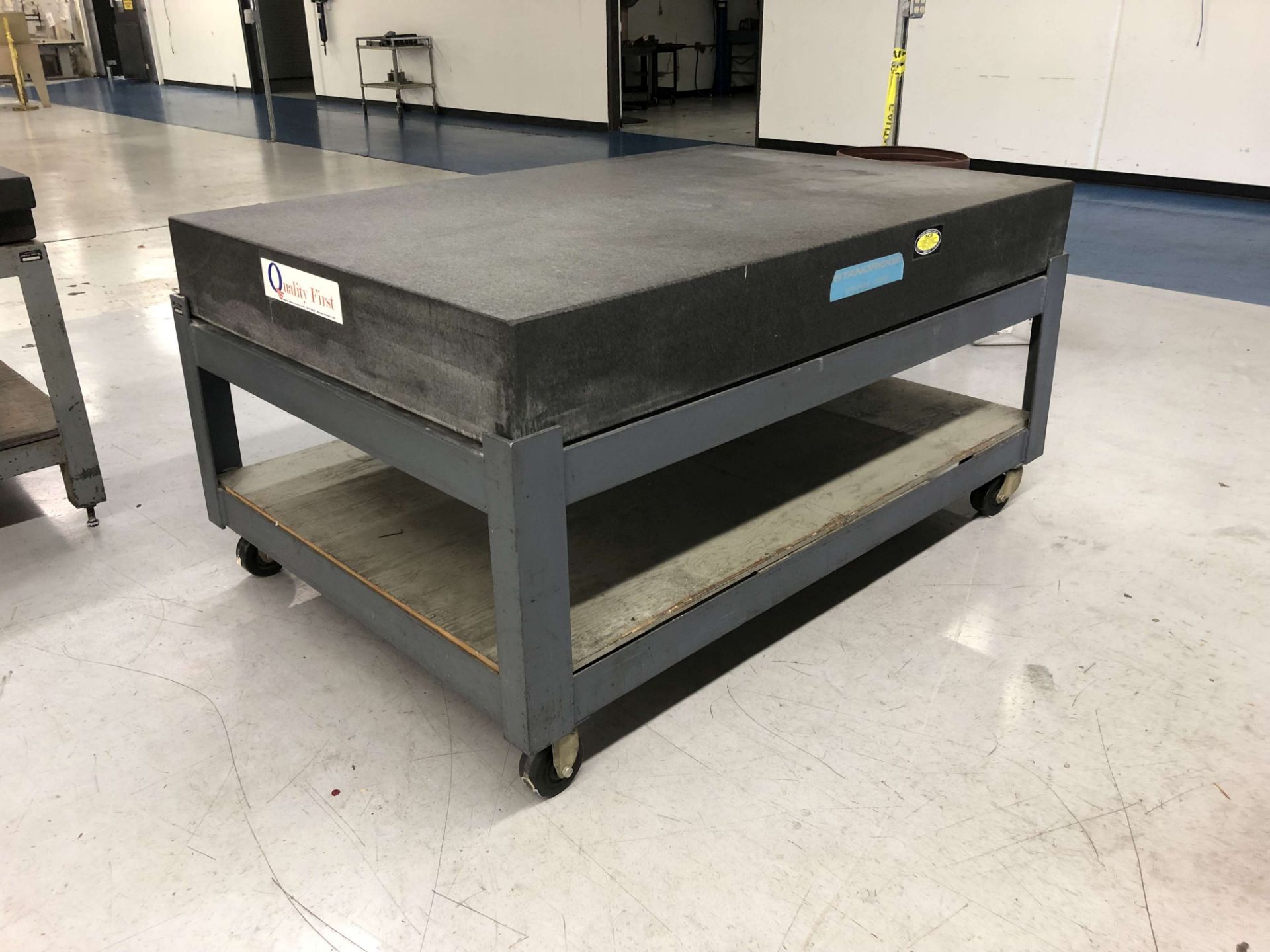 Stanridge 6' x 4' x 8" Thick Granite Surface Plate on Roller Stand [Located @ 1700 Business Center - Image 2 of 2