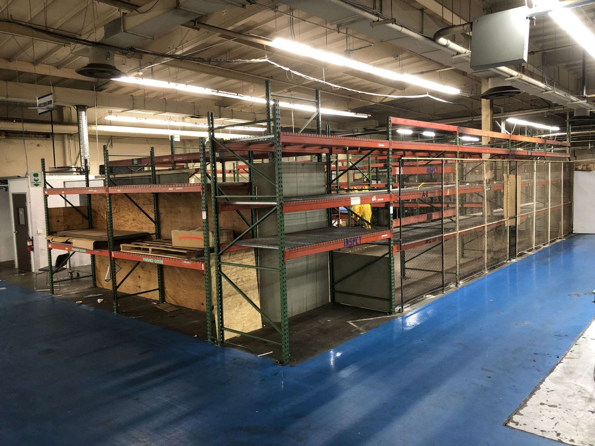 (18) Sections of Pallet Racking; (25) 10' High x 48" Deep Uprights, (112) 10' Long x 4-3/4"