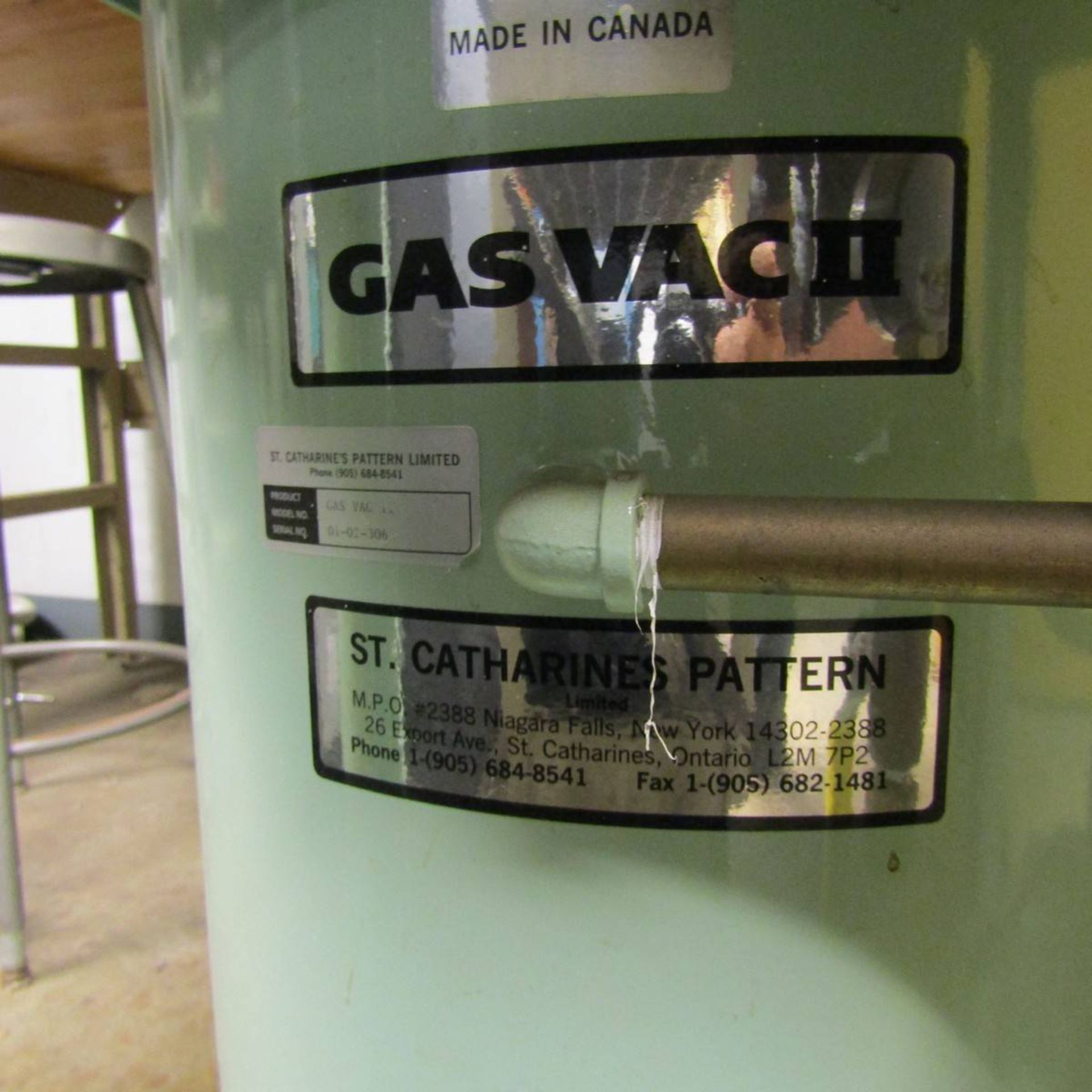 St. Catharine's Pattern Gas Vac II Vacuum Chamber - Image 4 of 4