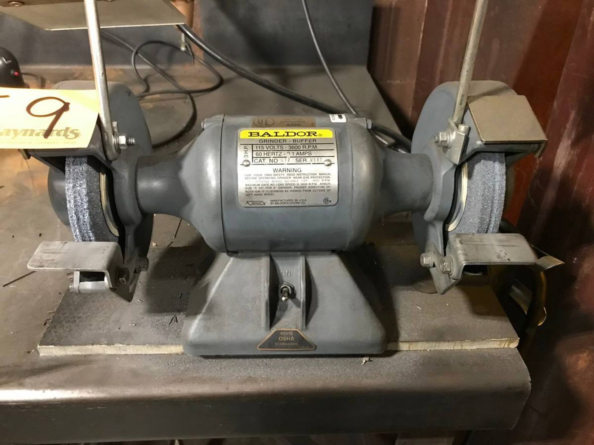 Baldor No.612 6'' Bench Grinder-Buffer - Image 2 of 2