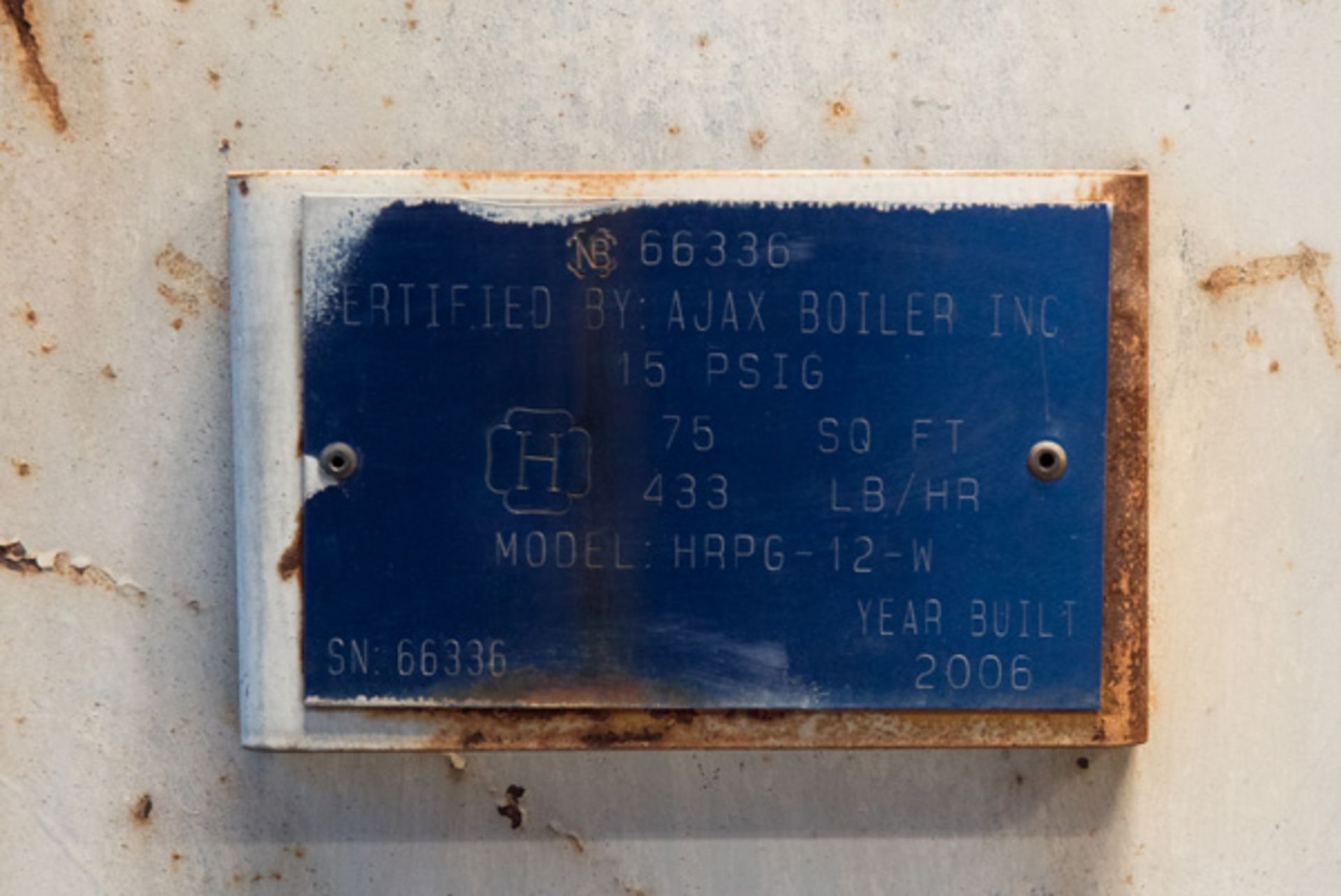 Ajax Natural Gas Boiler | 12.5 HP x 15 PSI, Located In: Huntington Park, CA - 6405 - Image 11 of 19