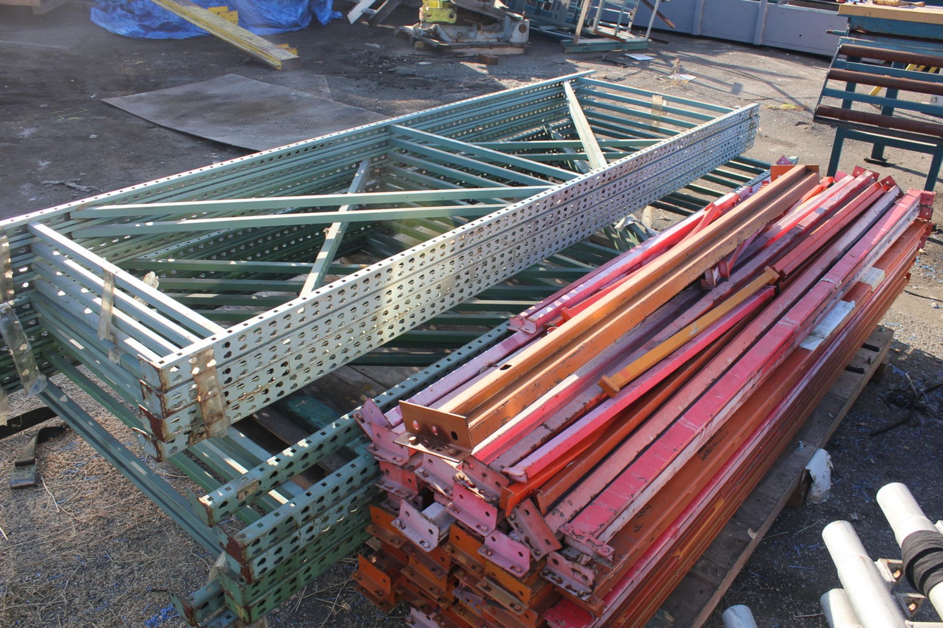 (2) Pallets Of Pallet Racking - Approx. 16 Smaller Uprights ~10’H & (2) Uprights ~12’H & Approx. - Image 4 of 4