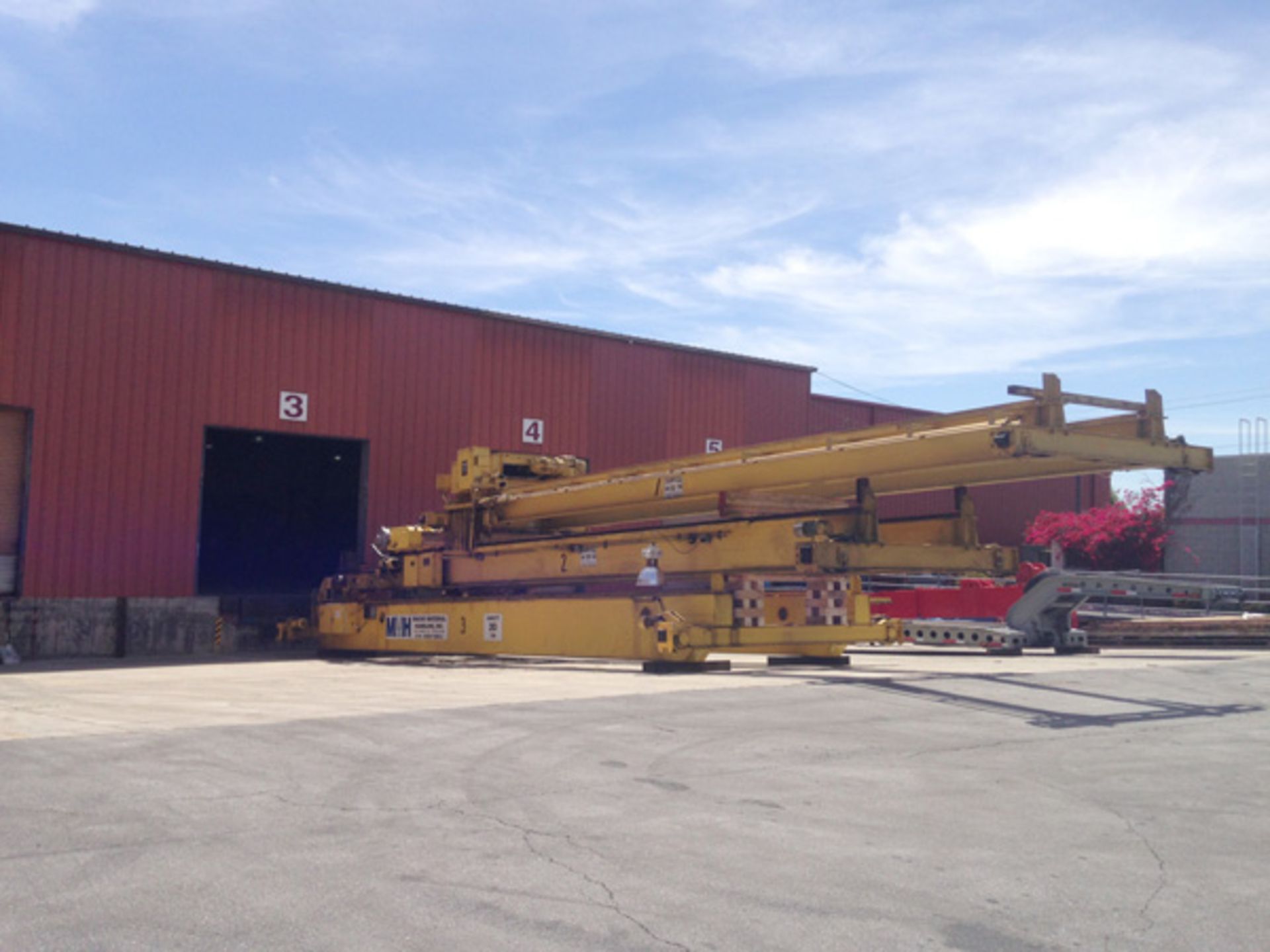 MMH Double Girder Top Running Bridge Crane on ground free loading | 20 Ton x 42', Located In: - Image 22 of 23
