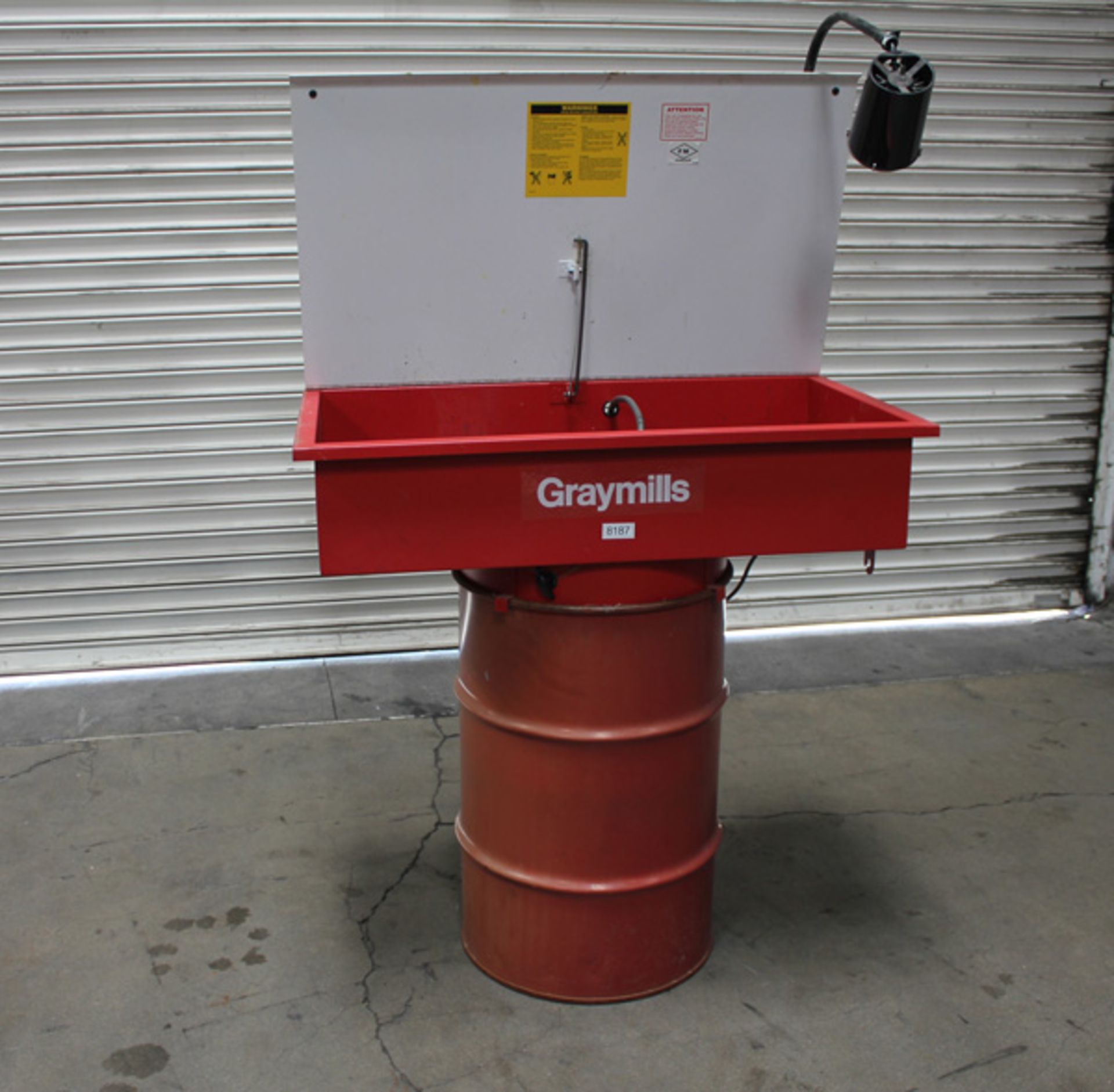 Graymills Solvent Drum Mount Manual Parts Washer | 36" x 18" x 8.75", Located In: Huntington Park, - Image 2 of 4