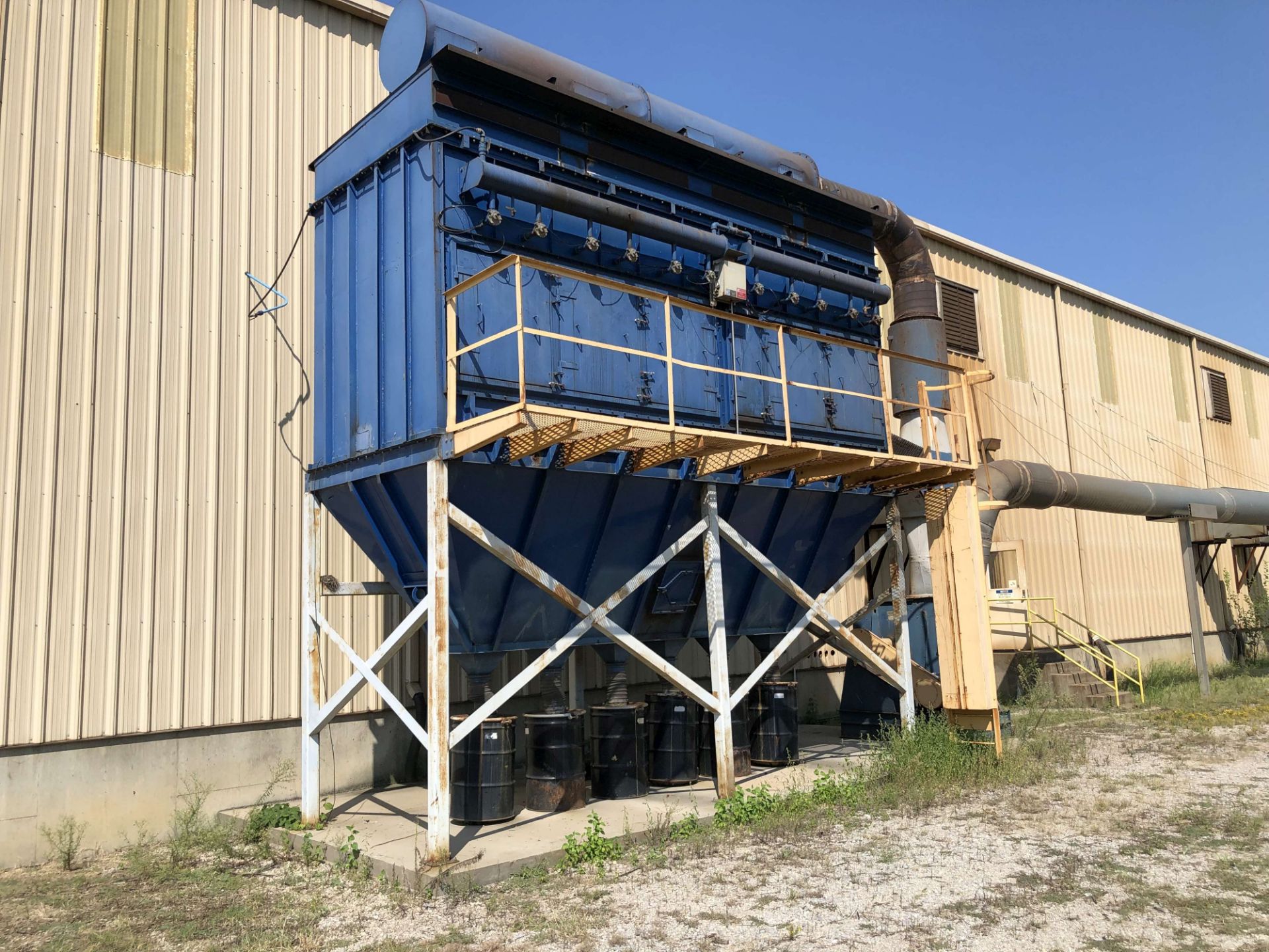 Rodrigue Metal 60 HP Dust Collector, Model MB24, Holds 55 Cartridge Filters, Dimensions: 21' L to R, - Image 3 of 15