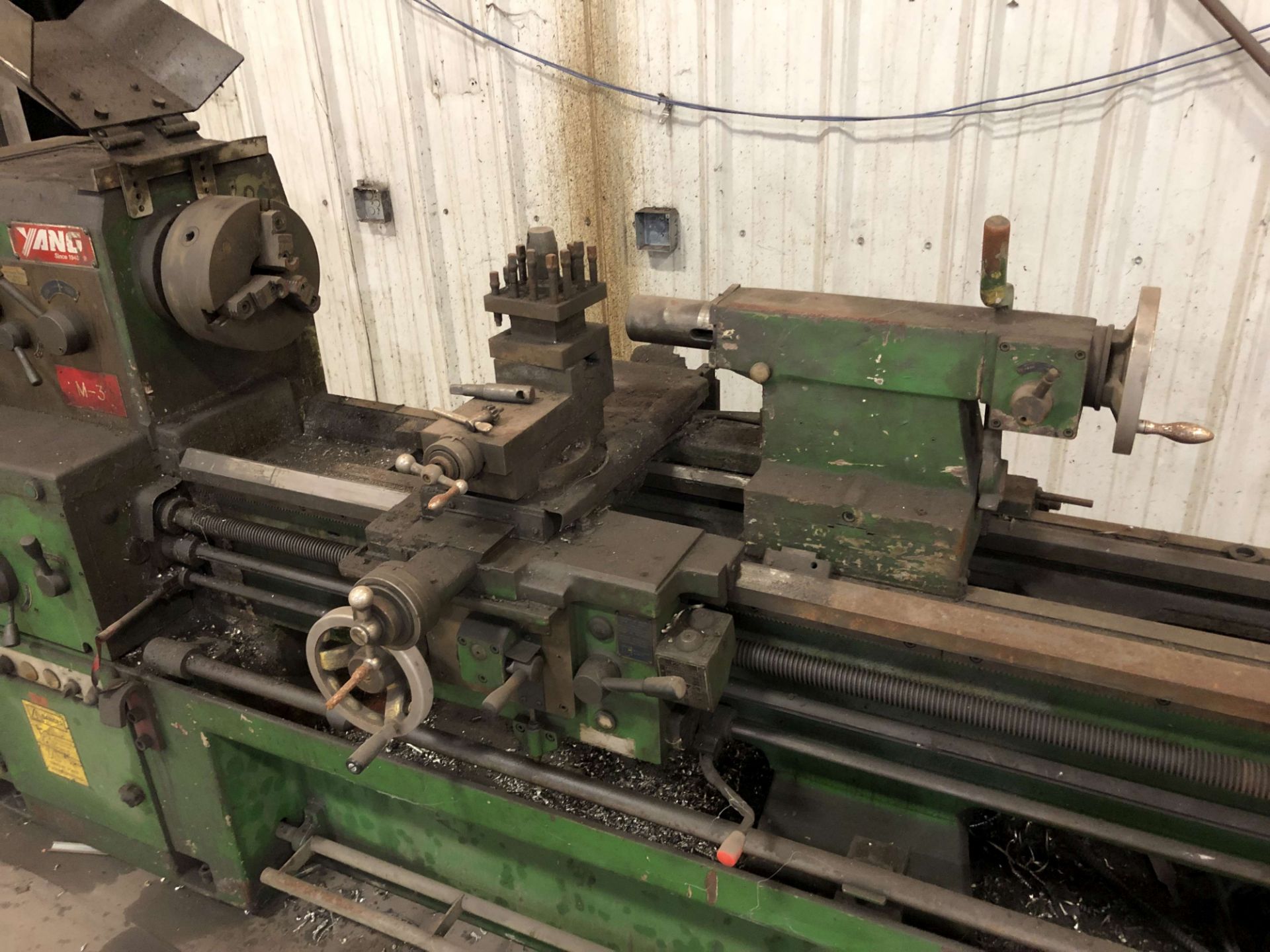 Yang 22" x 78" Lathe (1994), Model YANG-56200G, 2-1/4" Spindle Bore, 25 to 1500 RPM, 10" 3-Jaw - Image 3 of 5