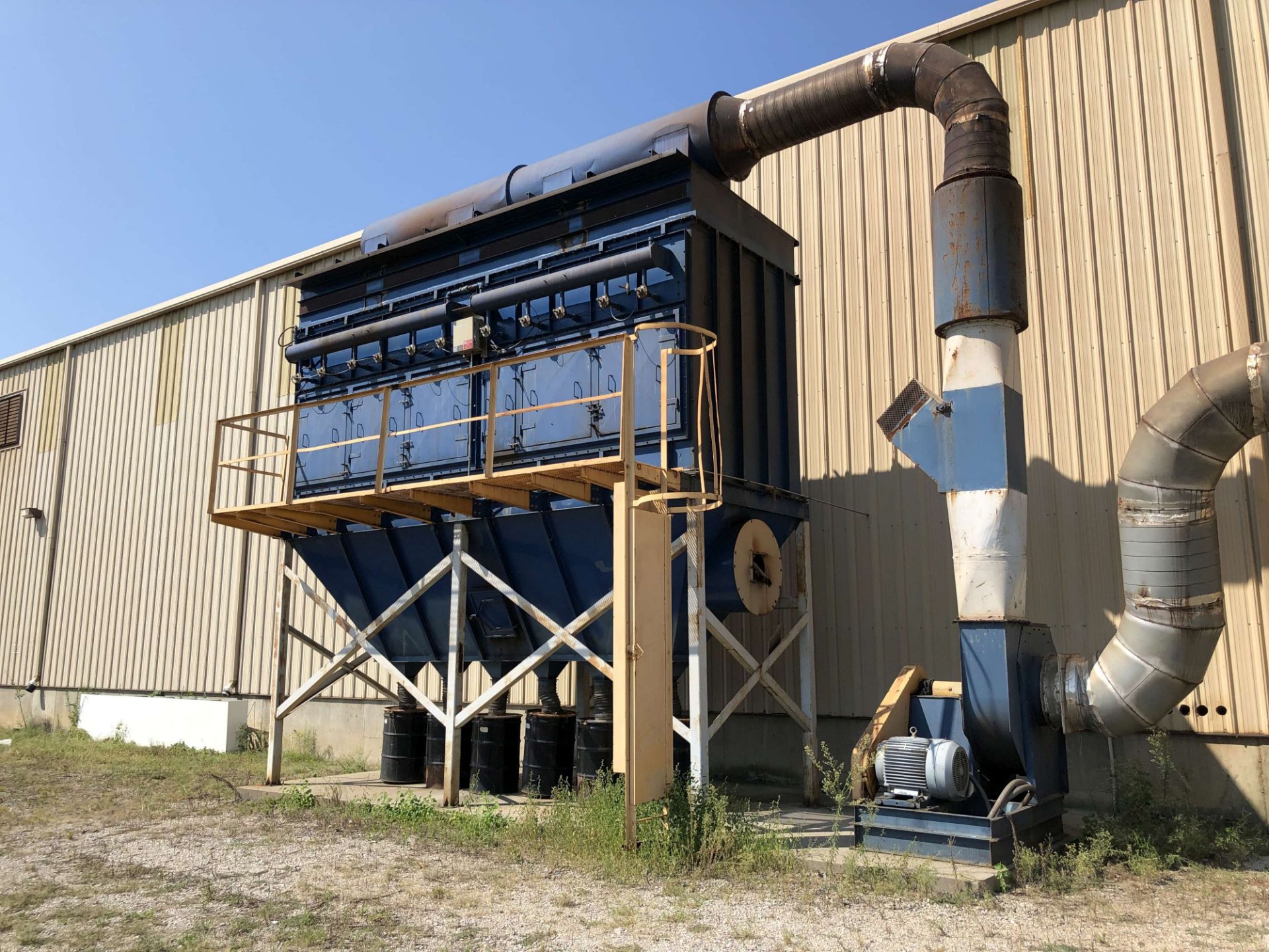 Rodrigue Metal 60 HP Dust Collector, Model MB24, Holds 55 Cartridge Filters, Dimensions: 21' L to R, - Image 4 of 15