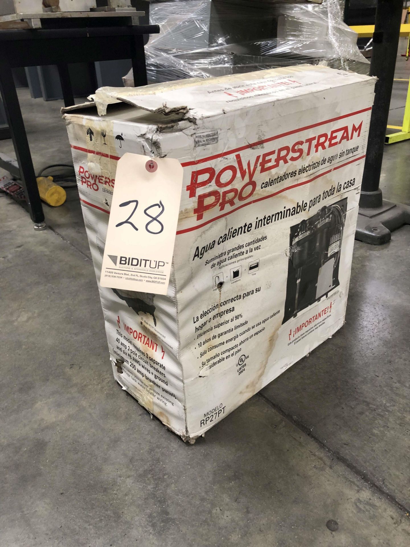 Powerstream Pro Tankless Electric Water Heater, Model RP27PT