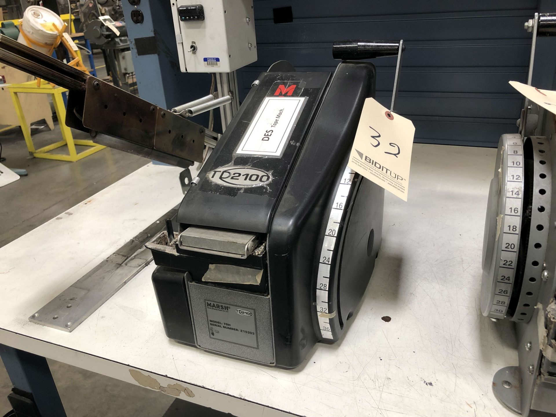 Marsh TS2100 Series Tape Dispenser, Model TDH