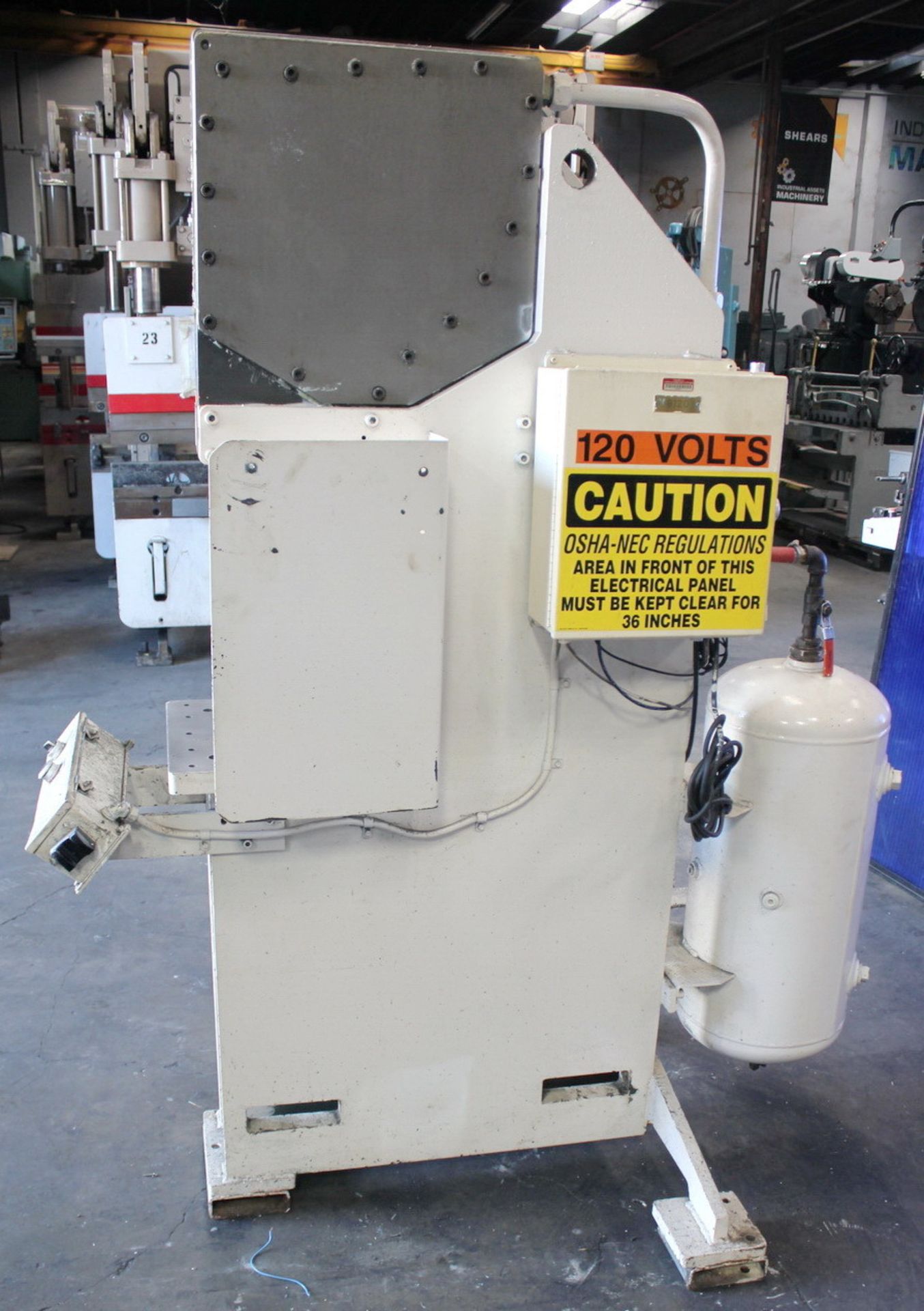 1998 BTM Pneumatic Toggle Punch Press | 20 Ton, Mdl: P-20-FX3 T400-ECP-018351 - Located In: - Image 3 of 16