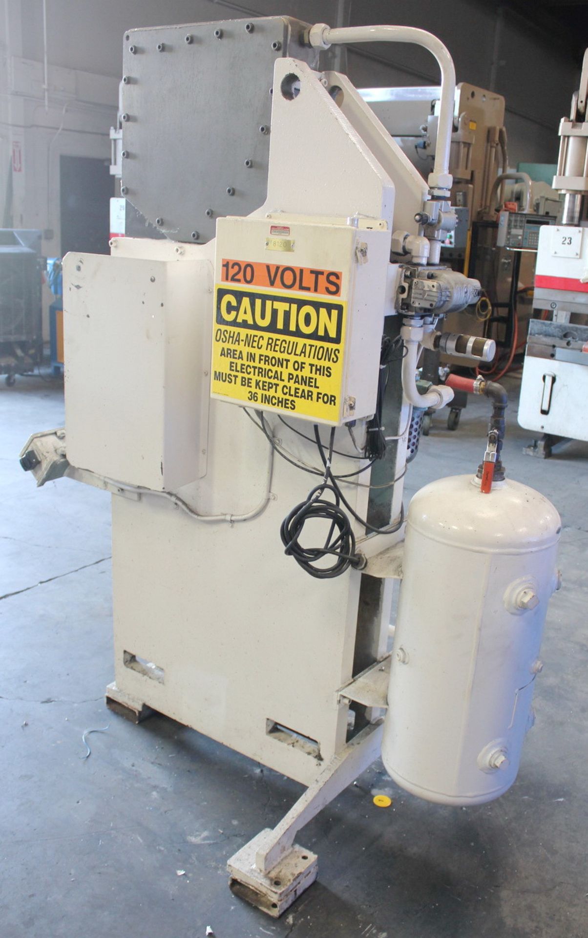 1998 BTM Pneumatic Toggle Punch Press | 20 Ton, Mdl: P-20-FX3 T400-ECP-018351 - Located In: - Image 4 of 16