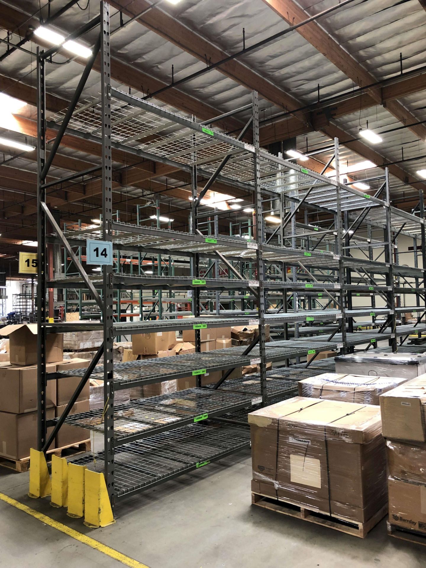 Sammons Pallet Racking: (62) 16' H x 48" D Uprights (3-1/4" x 3" Posts); (338) 96" Crossbeams; (338) - Image 12 of 18