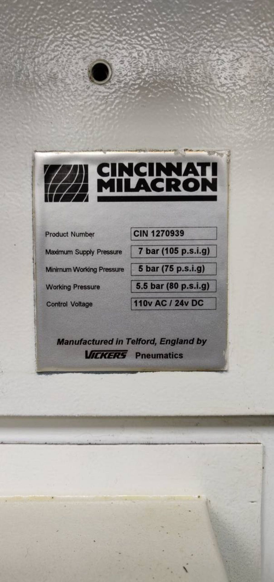 Cincinnati Milacron OT-ME0145 CNC Vertical Machining Center - Bild 7 aus 8