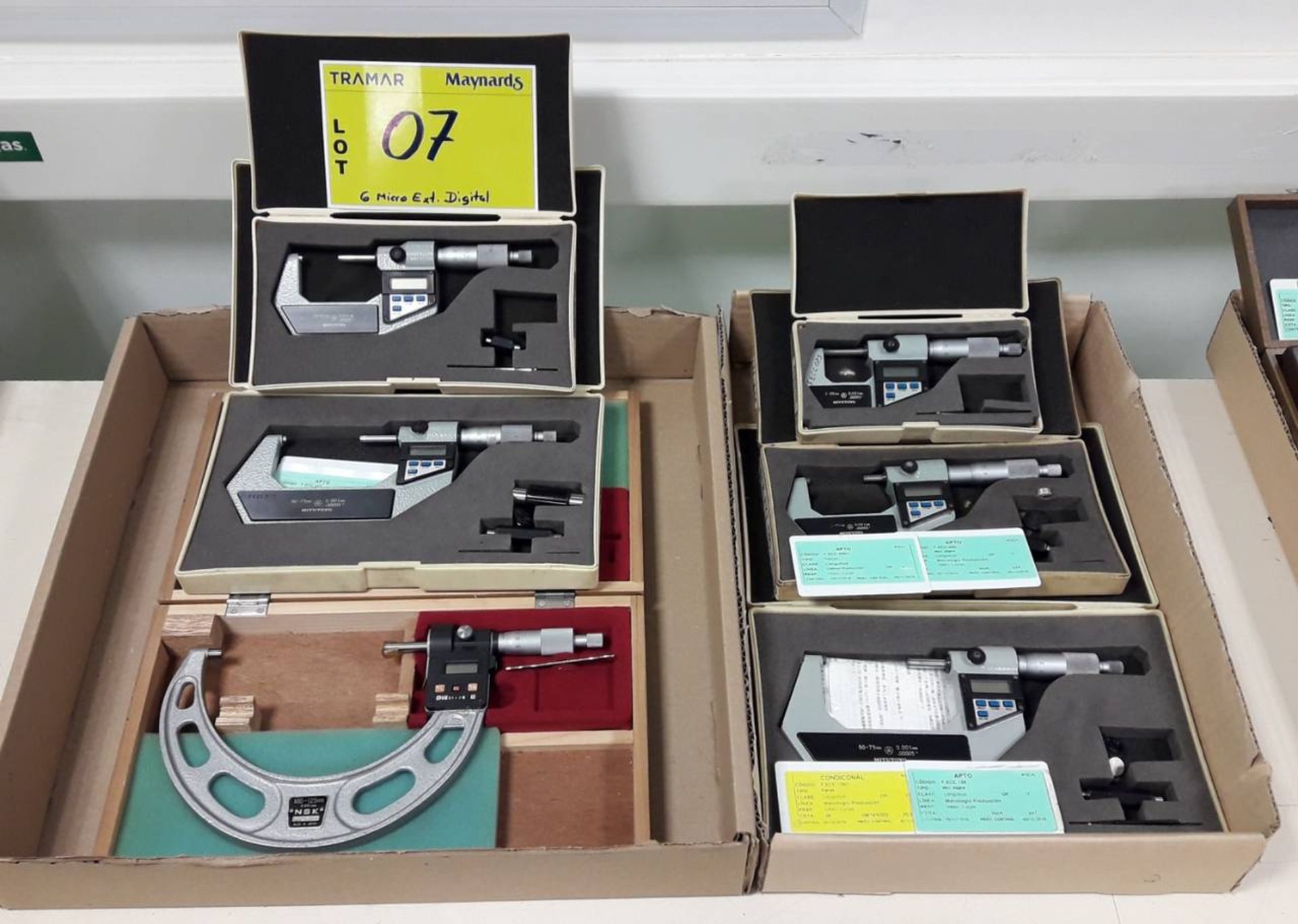 Mitutoyo / NSK Digital Micrometers Qty 6