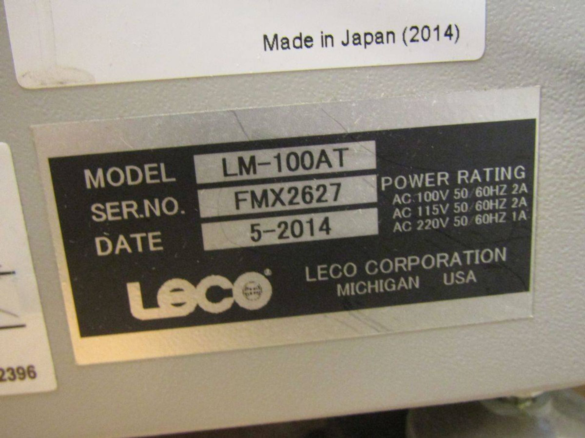 2014 Leco LM100AT MicroHardness Tester - Image 7 of 9