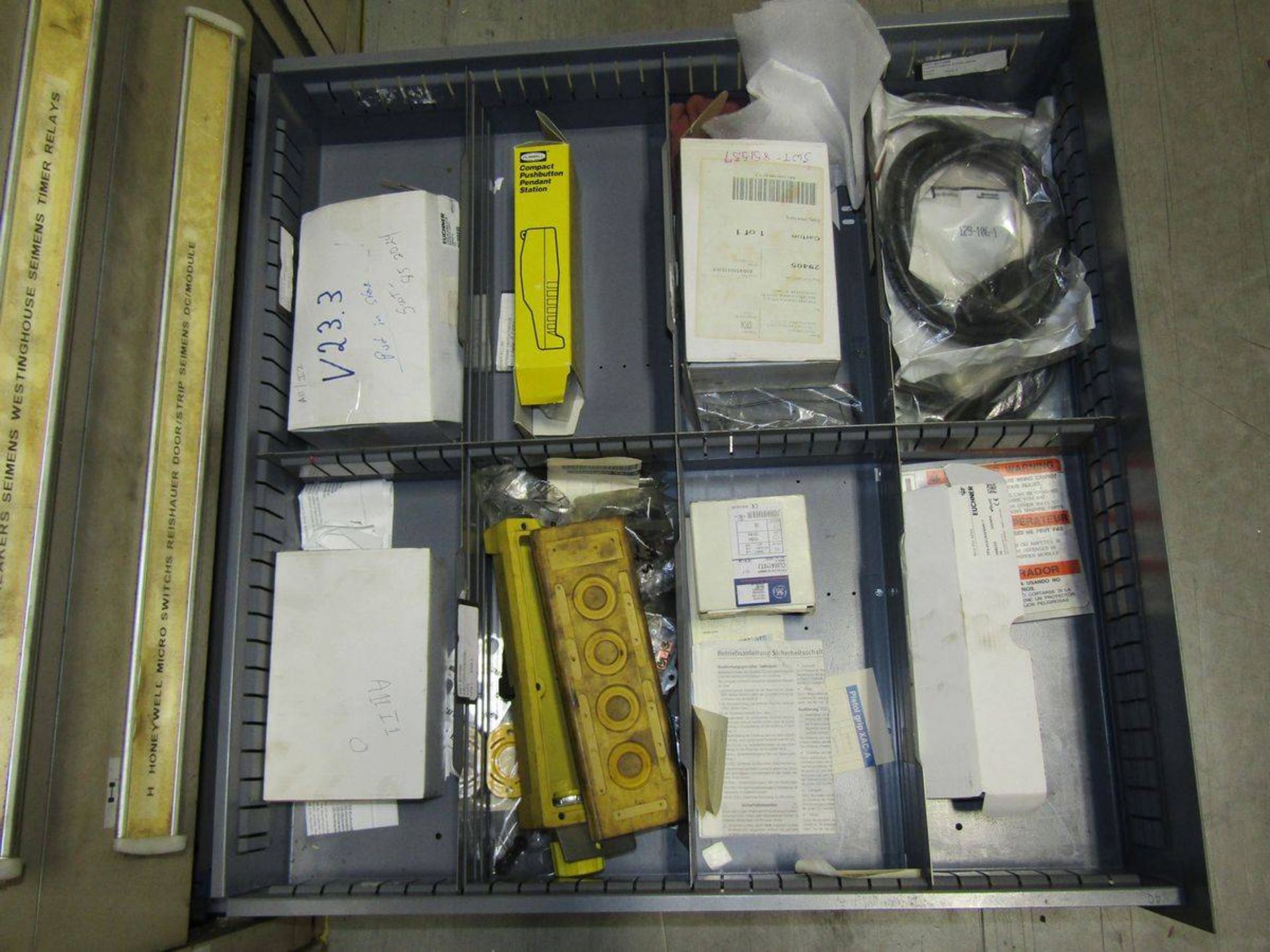 Stanley Vidmar 9-Drawer Heavy Duty Parts Cabinet - Image 10 of 10