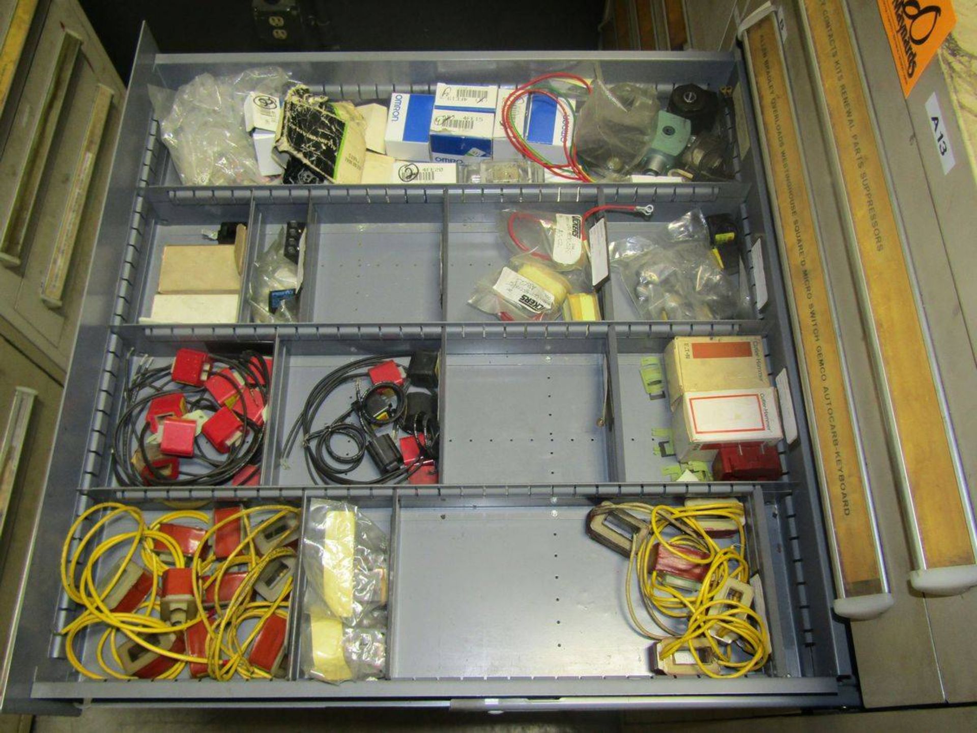 Stanley Vidmar 9-Drawer Heavy Duty Parts Cabinet - Image 4 of 10
