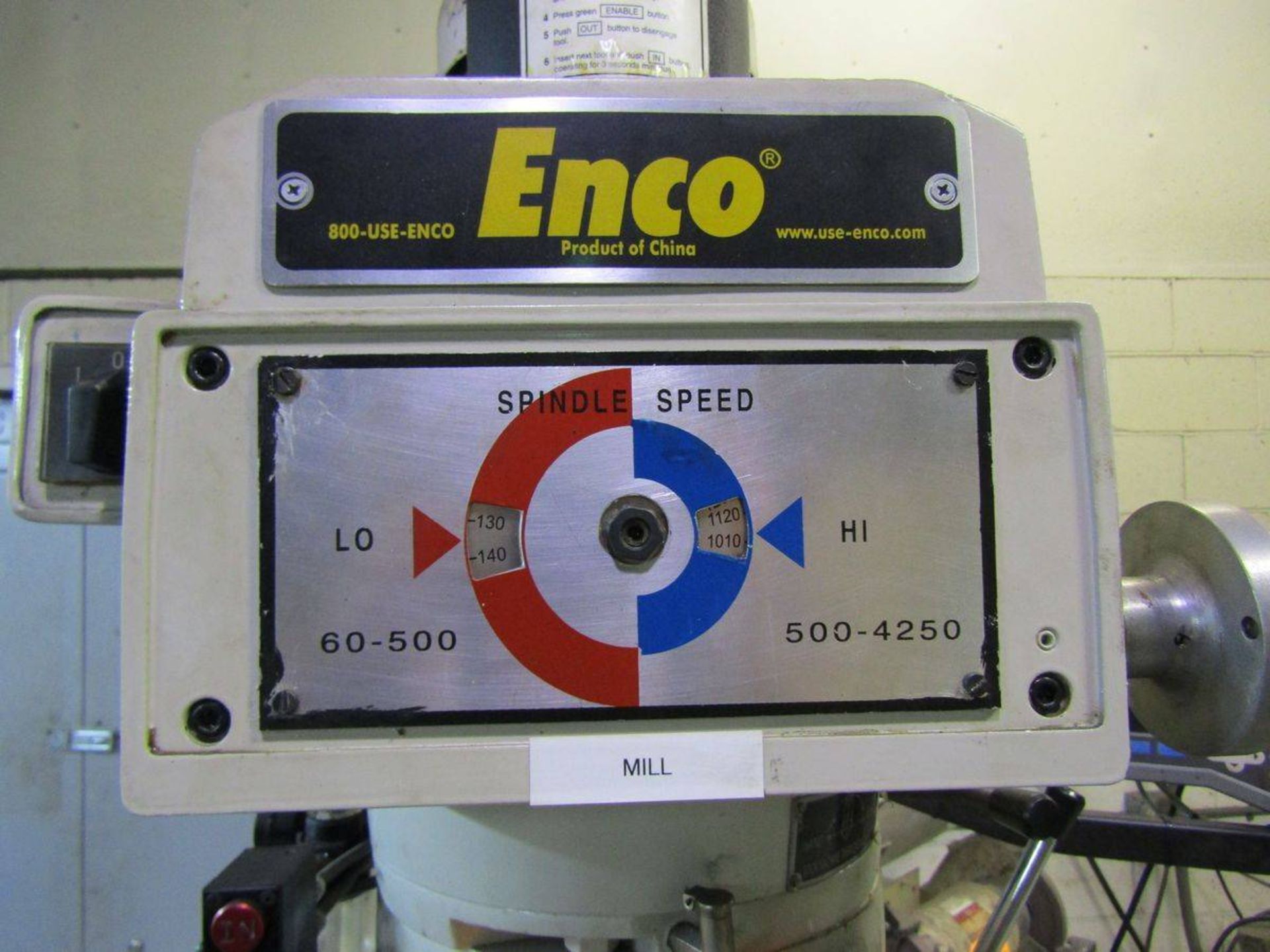 2008 Enco XU6325G Vertical Milling Machine - Image 4 of 9