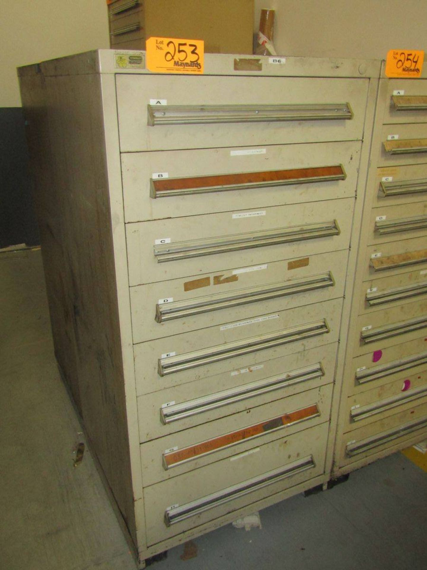 Stanley Vidmar 8-Drawer Heavy Duty Parts Cabinet