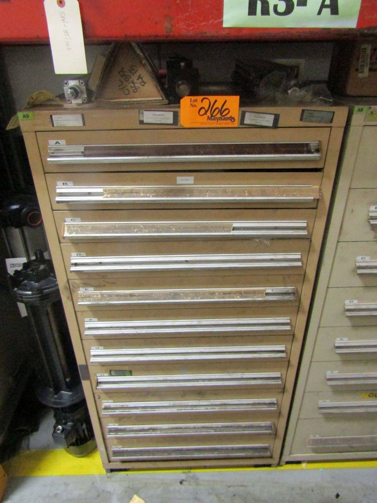 Stanley Vidmar 11-Drawer Heavy Duty Parts Cabinet