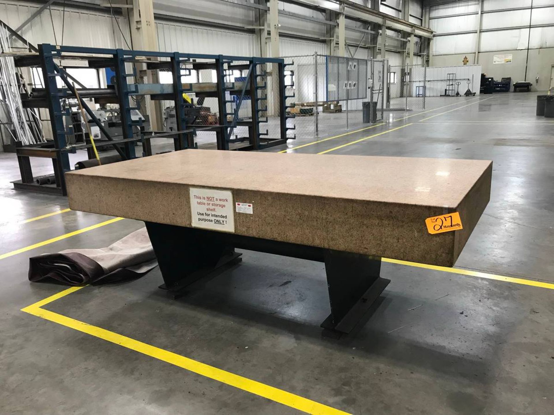 48'' x 96'' Pink Precision Granite Table