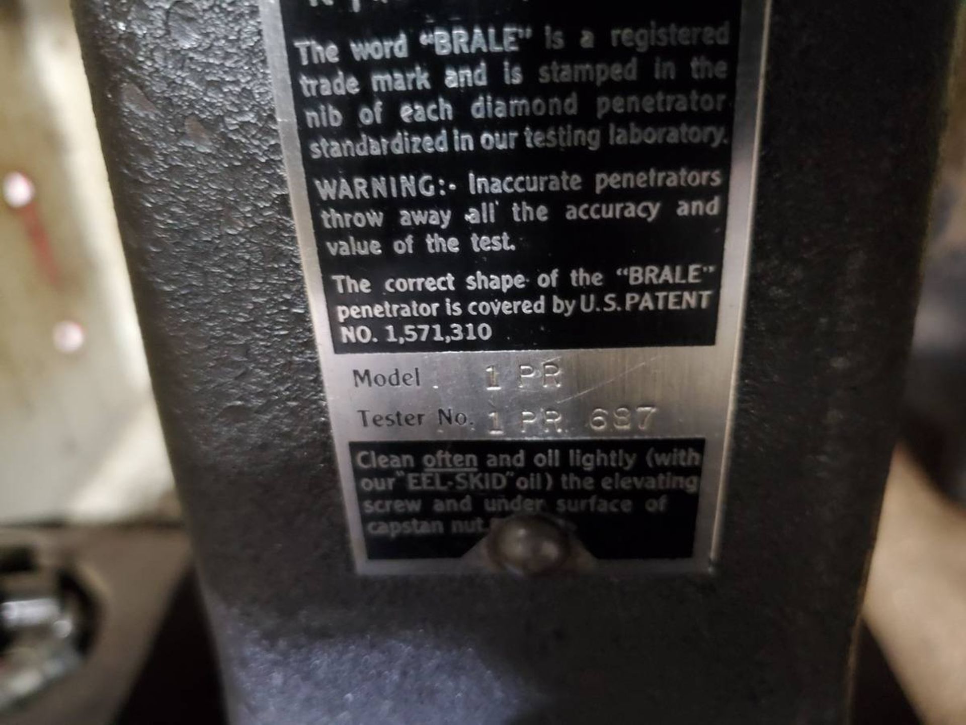 Rockwell 1PR Hardness Tester - Image 4 of 6