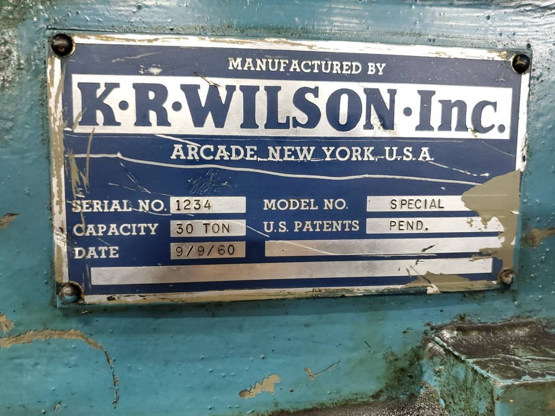 60 KR Wilson Hydraulic Test Press - Image 5 of 5