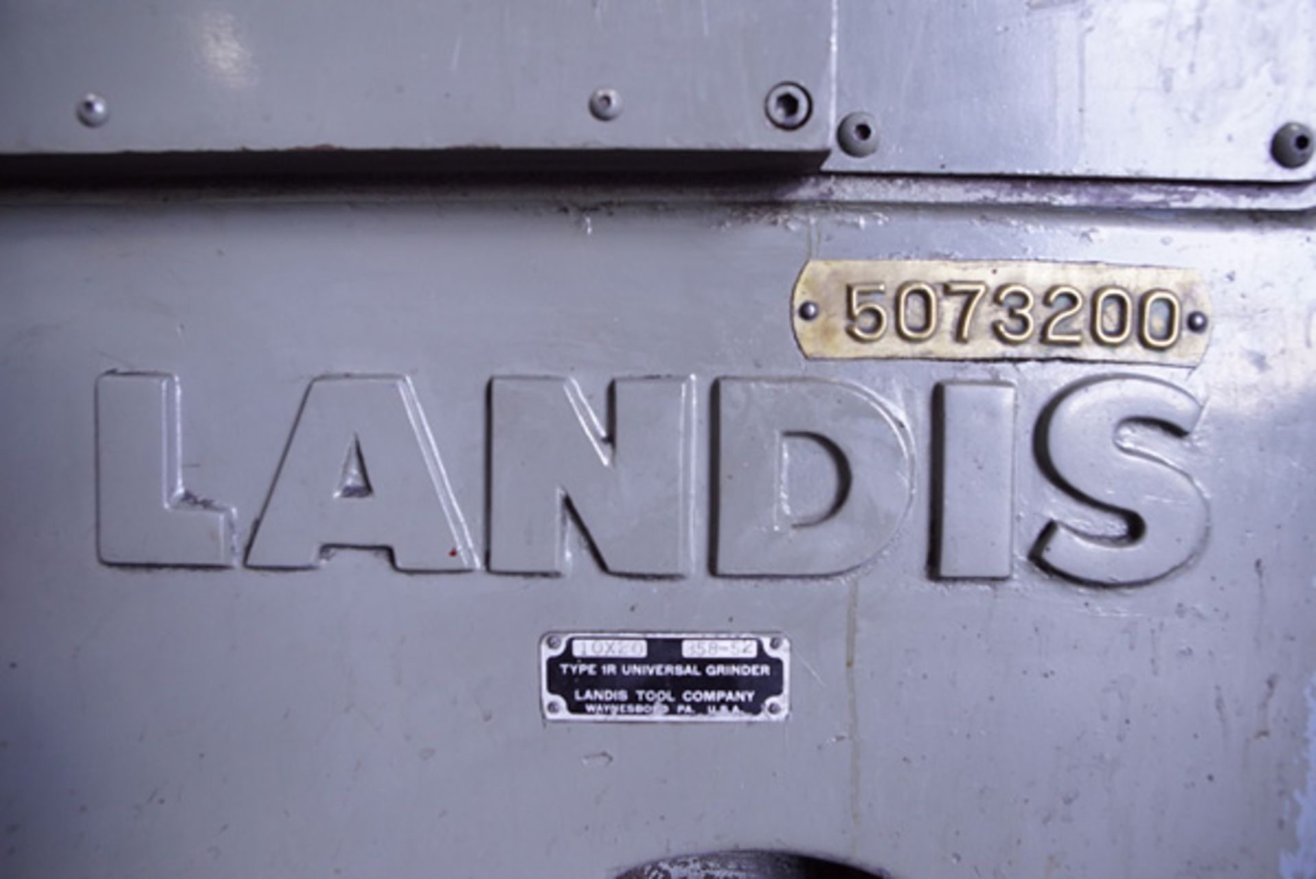 Landis Universal Cylindrical Grinder | 10" x 20", Mdl: 1R, S/N: 858-52 - 6615HP - Image 12 of 12