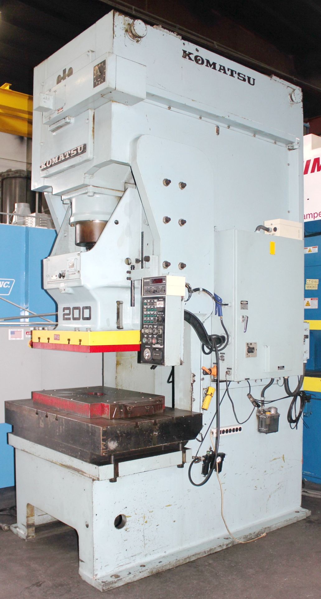 1986 Komatsu Gap Frame Single Crank Punch Press | 220 Ton x 57" x 33", Mdl: OBS200-2, S/N: 10237 - - Image 4 of 21