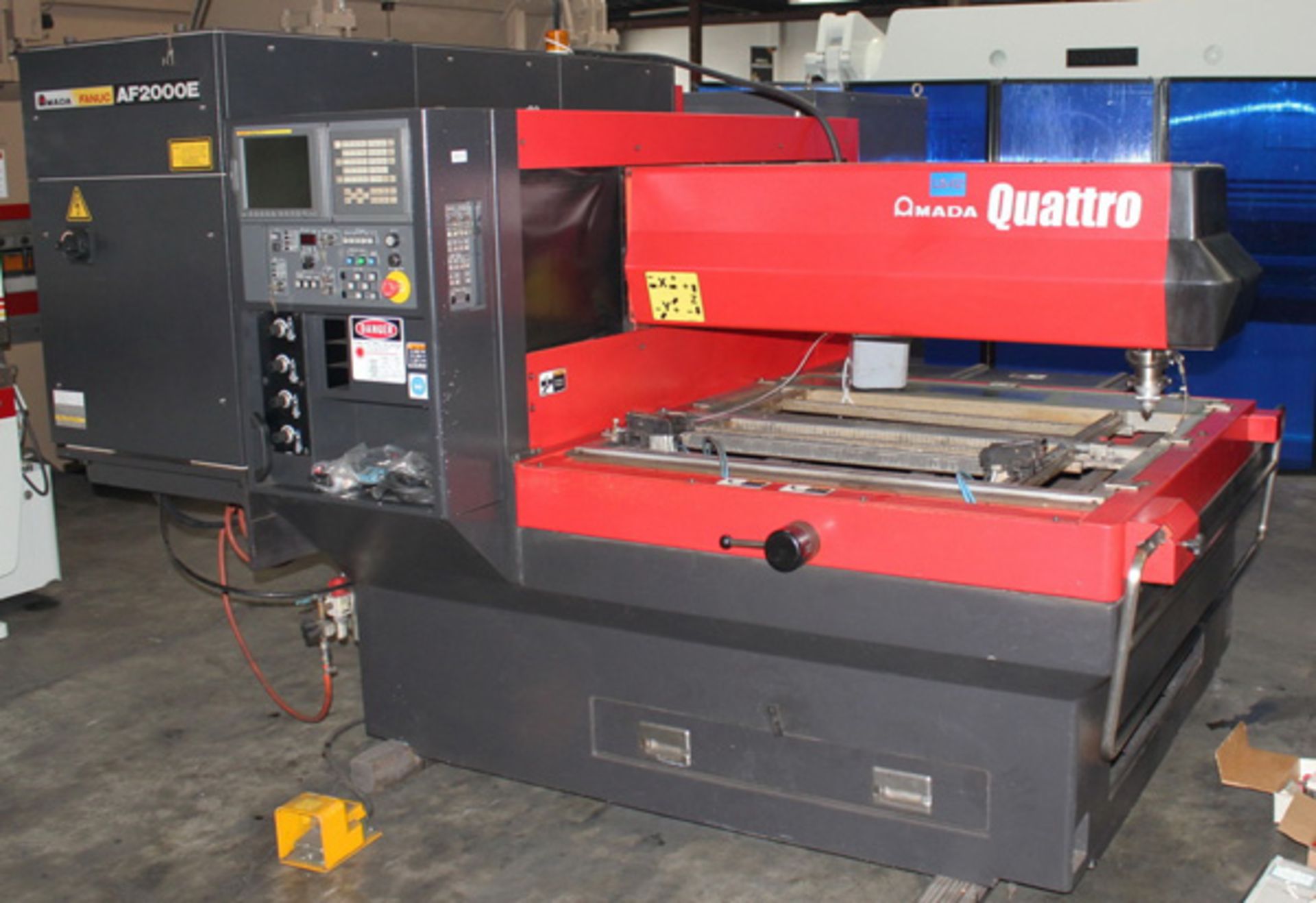 2011 Amada Quattro CNC Laser Cutting Machine 2,000 Watt x 49" x 49" x 3.9", Mdl: Quattro , S/N: