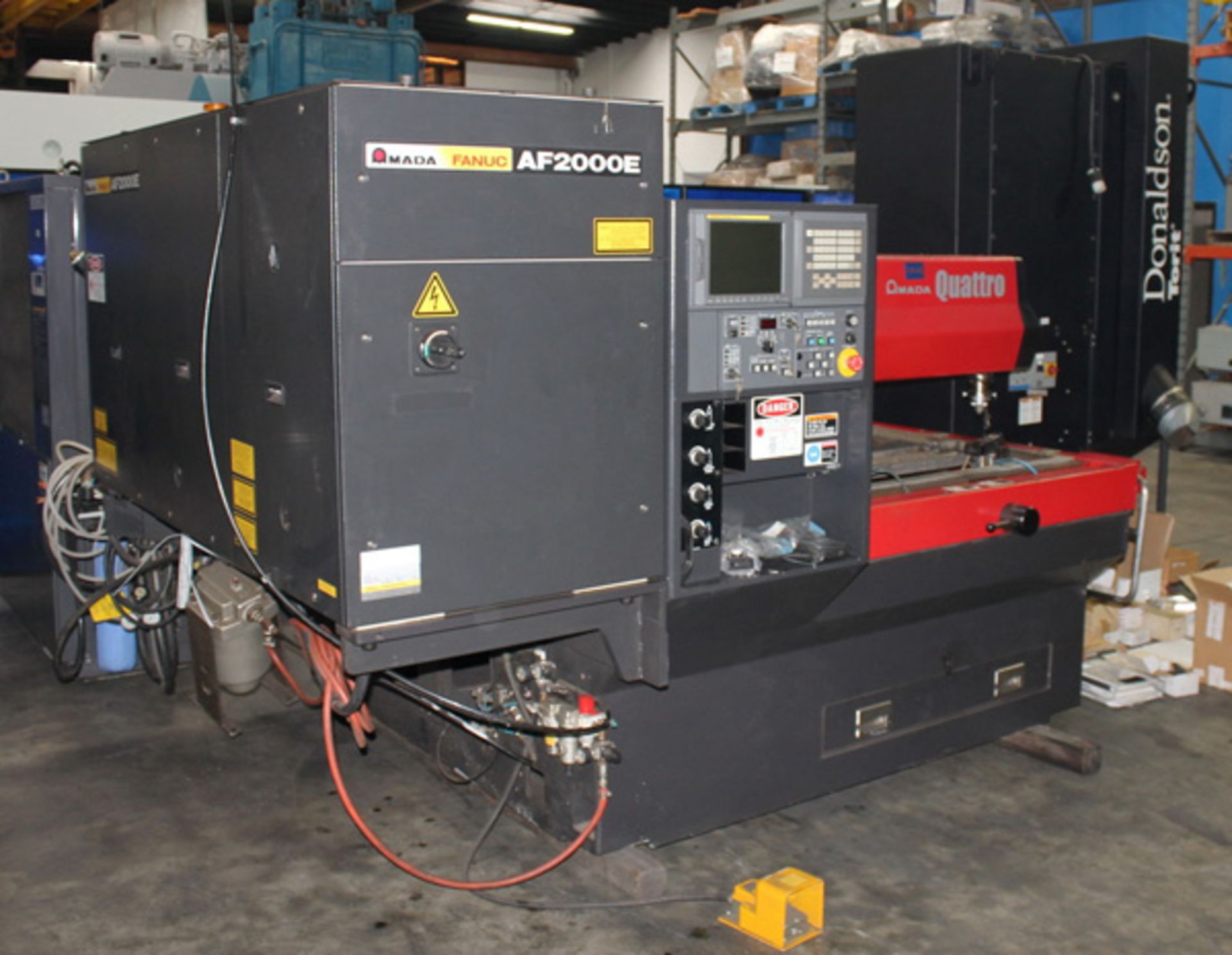 2011 Amada Quattro CNC Laser Cutting Machine 2,000 Watt x 49" x 49" x 3.9", Mdl: Quattro , S/N: - Image 3 of 33