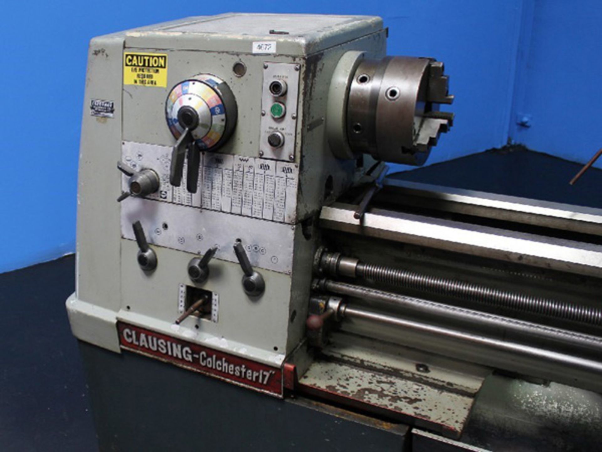 Clausing Colchester Engine Lathe | 17" x 60", Mdl: 1760 GH, S/N: 7-0015-09353 - 4672HP - Image 2 of 6