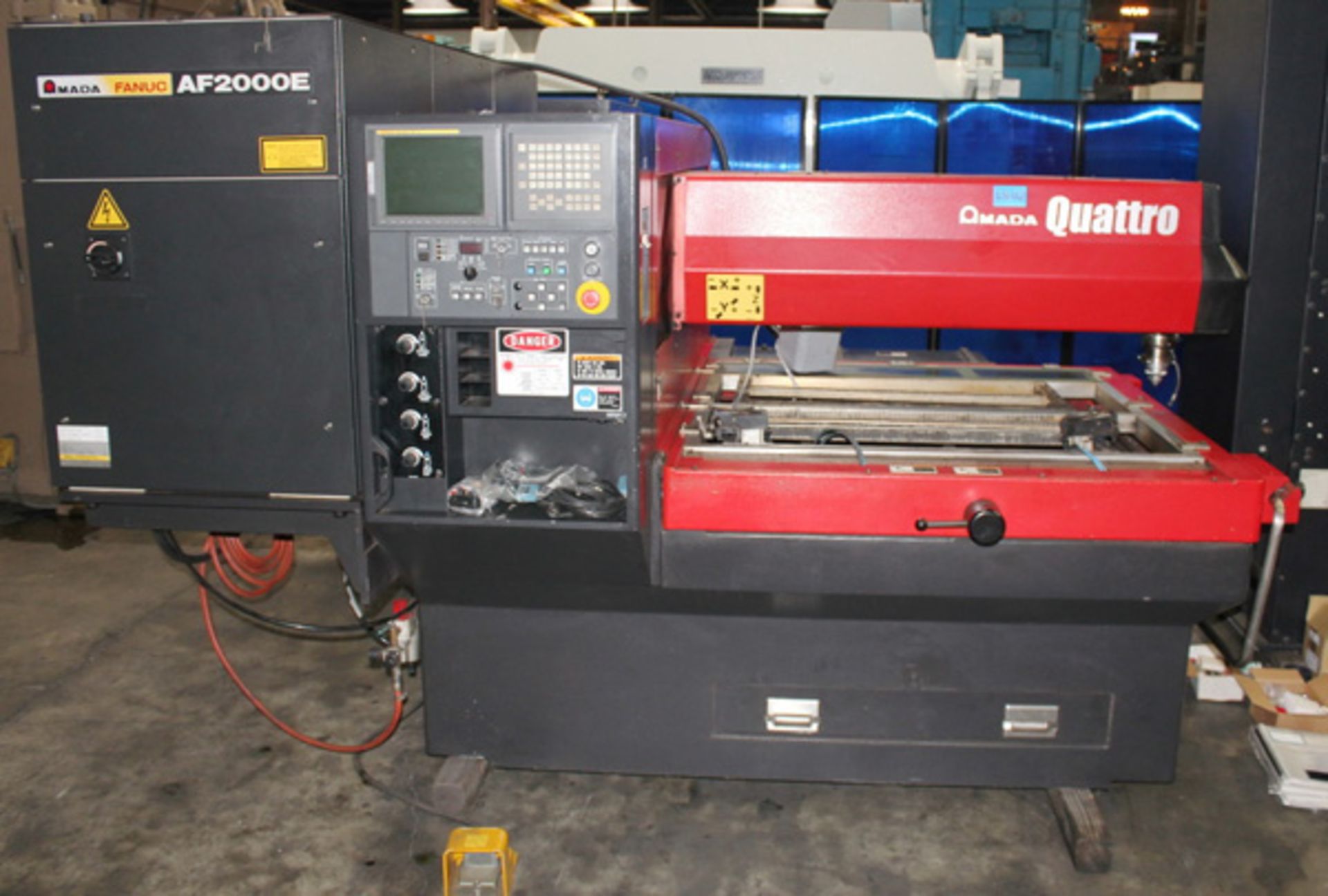 2011 Amada Quattro CNC Laser Cutting Machine 2,000 Watt x 49" x 49" x 3.9", Mdl: Quattro , S/N: - Image 2 of 33