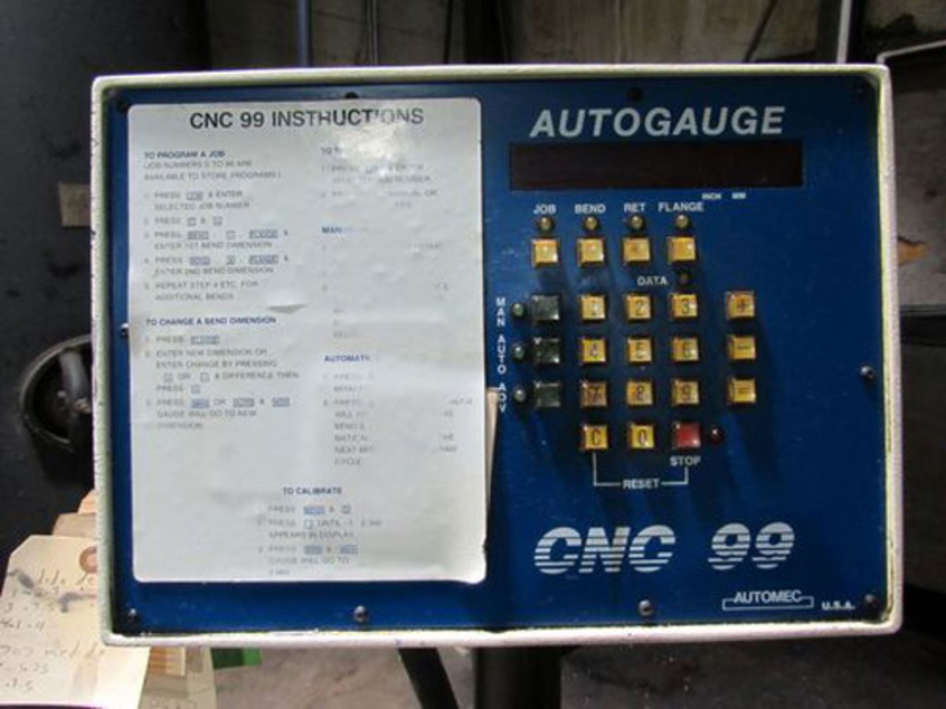 1990 Niagara CNC 2 Axis Hydraulic Press Brake | 175-Ton x 14', Mdl: HBM-175-12-14, S/N: P53605 - - Image 3 of 3