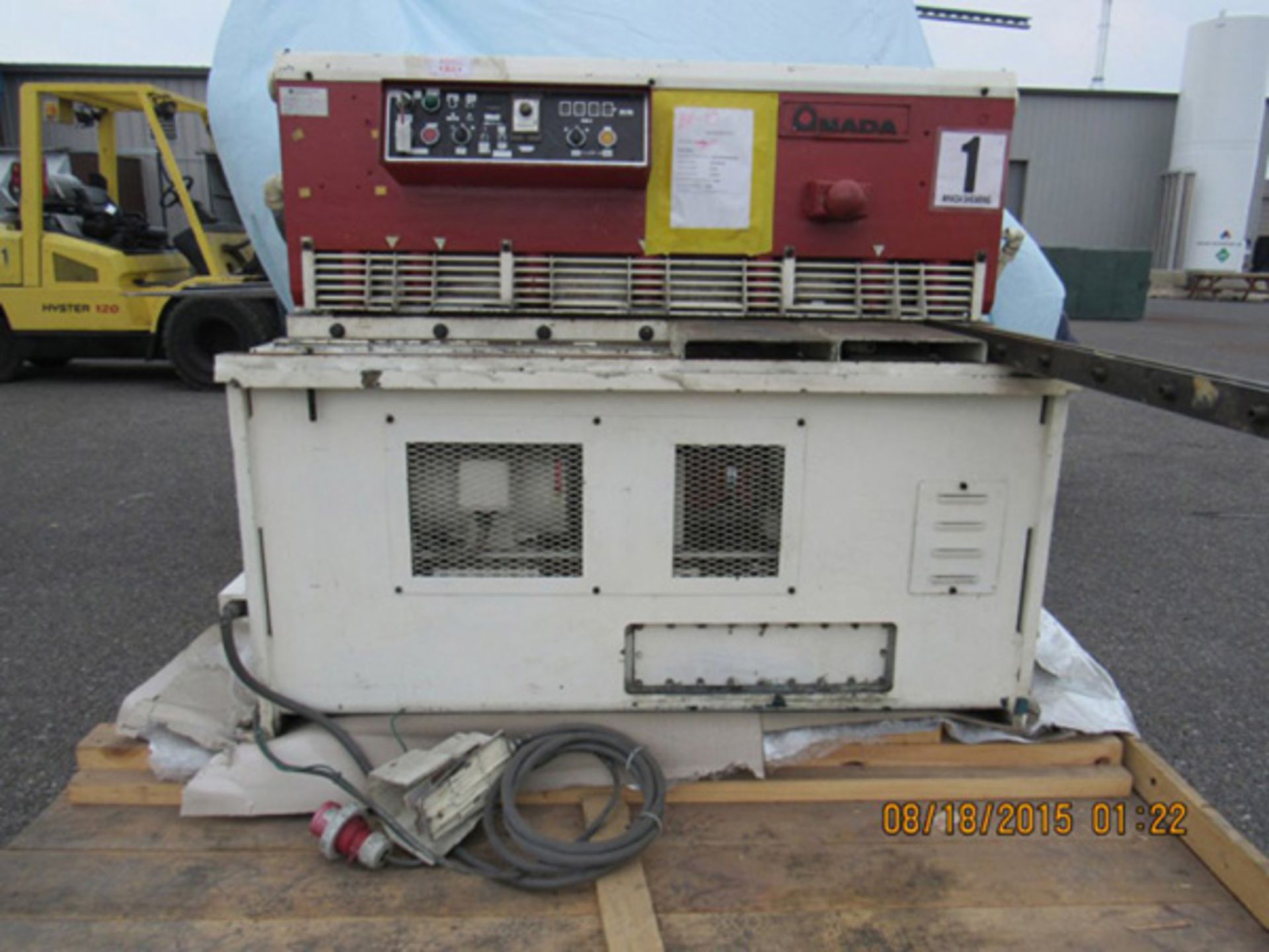 1984 Amada Hydraulic Power Shear | 10 Ga. x 4', Mdl: S-1232, S/N: 12321431 - 6995P