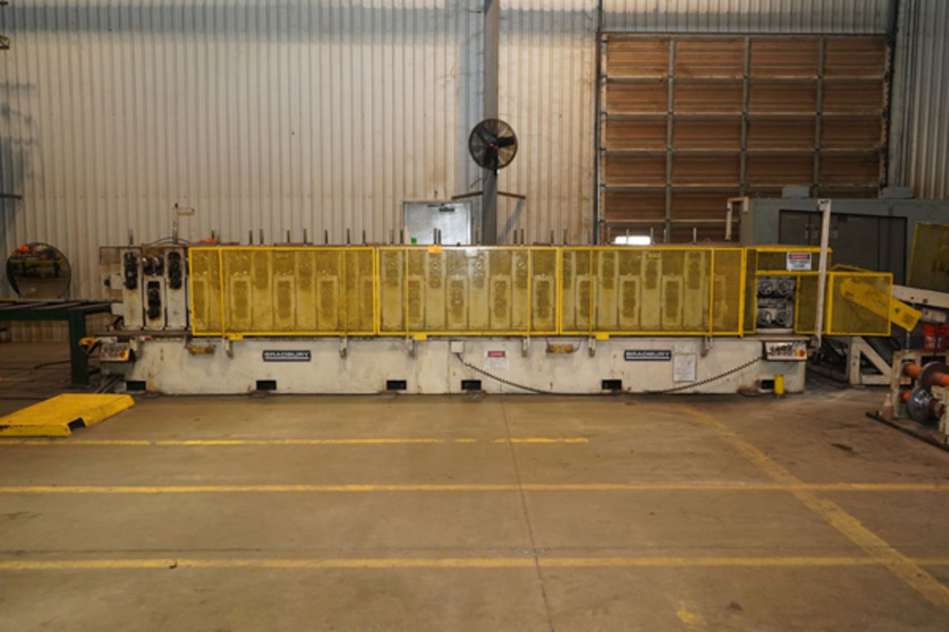 1995 Bradbury Double High Corrugated Siding Panel Rollformer | 28 Stand x 44" RS x 3.5" Shaft,