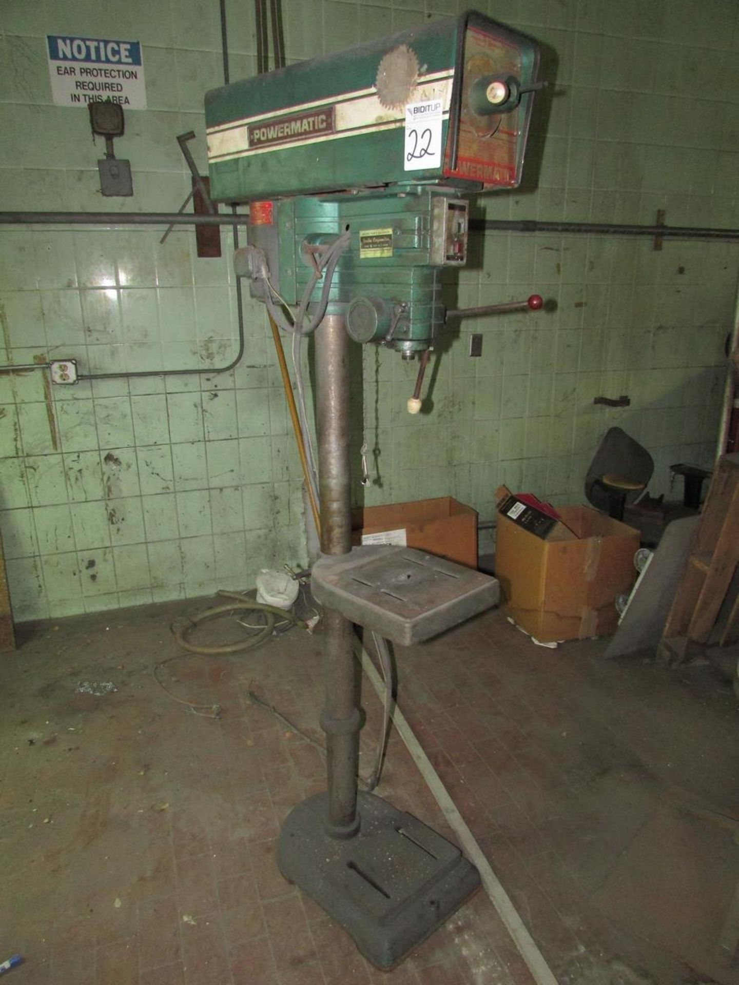 Powermatic 1150 Pedestal Drill Press, 7-1/4" Throat, 6" Stroke, 12"x11" Adjustable Height Table,