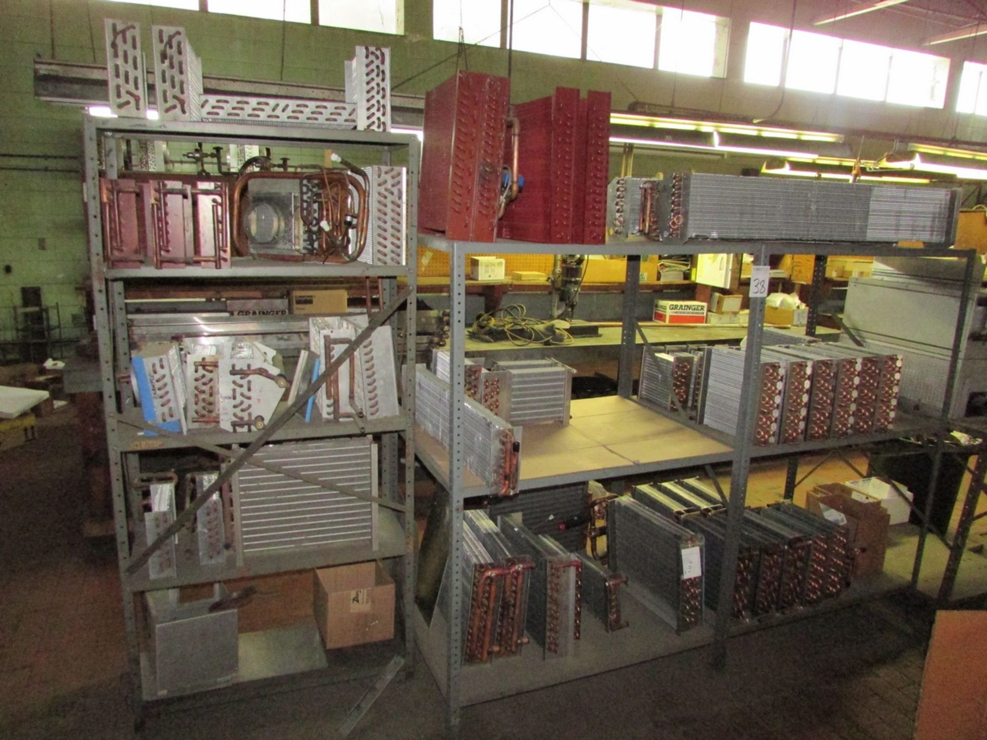 Contents of AC Assembly Area, To Include (7) Double Sided Wood Workstations, (28) Sections of - Image 47 of 107