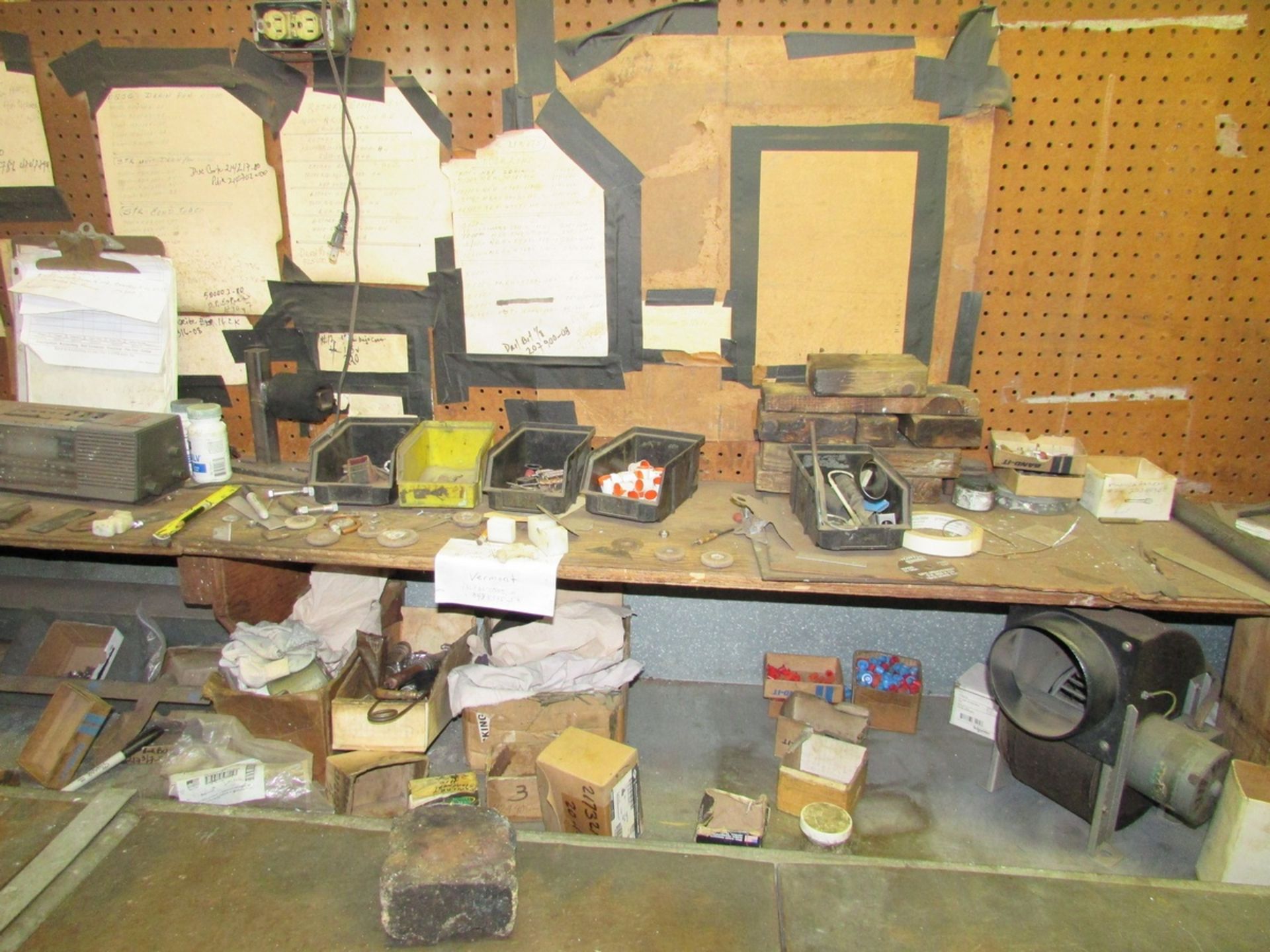 Contents of AC Assembly Area, To Include (7) Double Sided Wood Workstations, (28) Sections of - Image 67 of 107