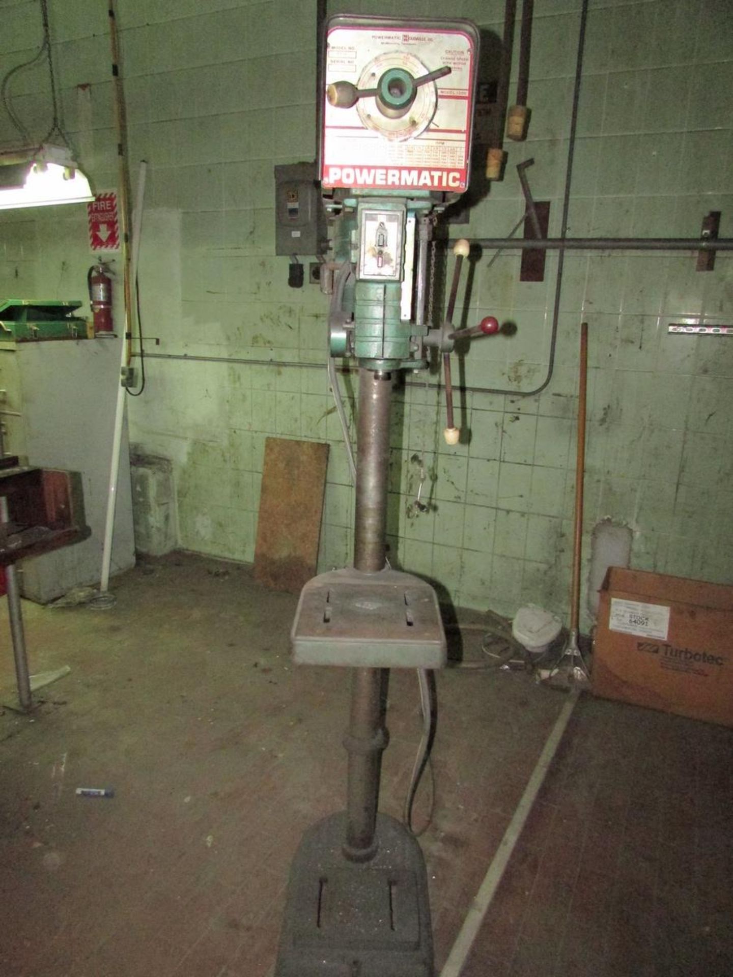 Powermatic 1150 Pedestal Drill Press, 7-1/4" Throat, 6" Stroke, 12"x11" Adjustable Height Table, - Image 2 of 8